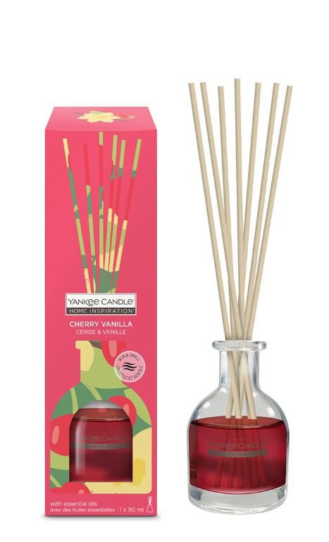 Domácnost a Zahrada - Yankee Candle Home Inspiration Vonný difuzér Cherry vanilla 90 ml