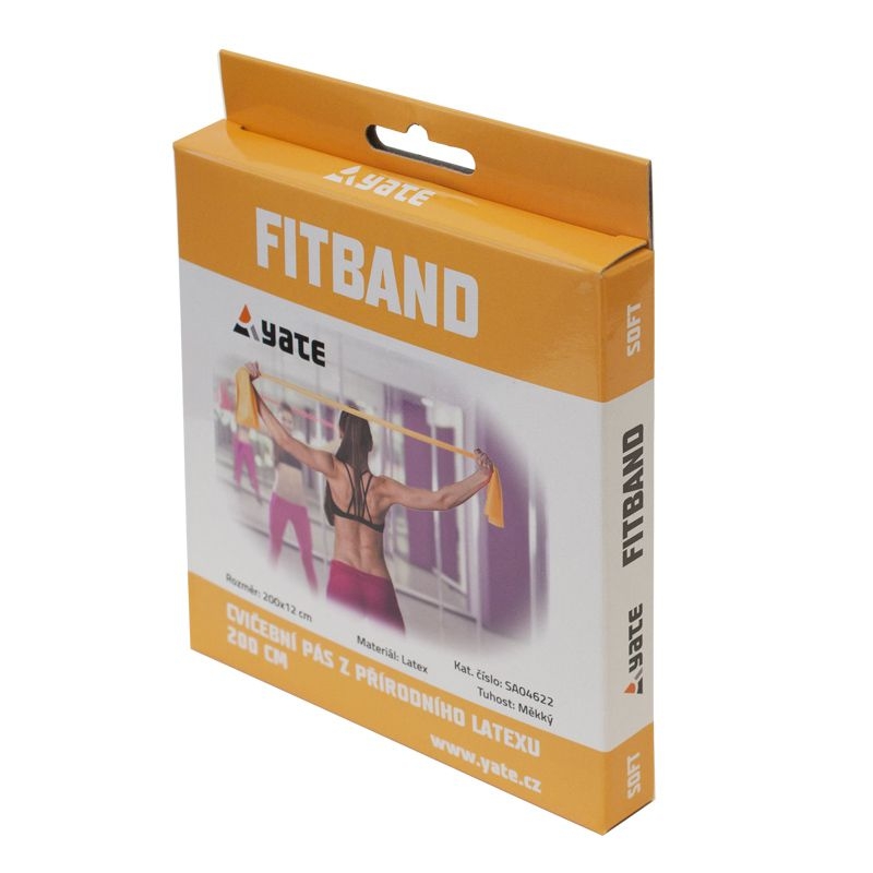 Yate Fitband 1,2 m, měkký žlutý-1