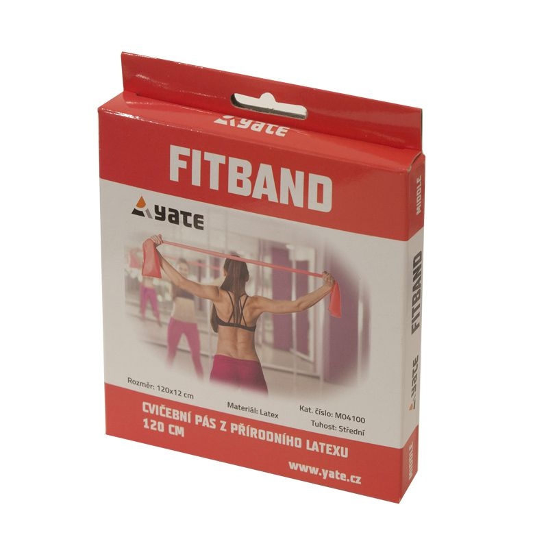 Yate Fitband 2 m, střední červený-1