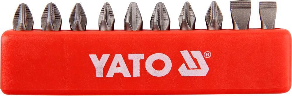 Domácnost a Zahrada - Yato Sada bitů 1/4" 25 mm NON-SLIP 10 ks
