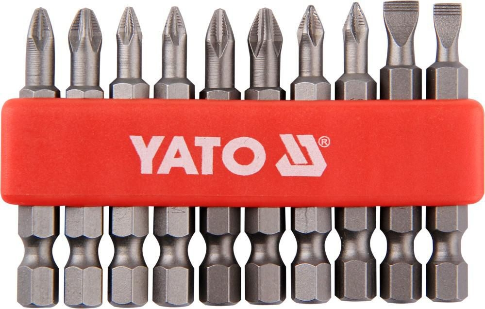 Domácnost a Zahrada - Yato Sada bitů 1/4" 50 mm NON-SLIP 10 ks
