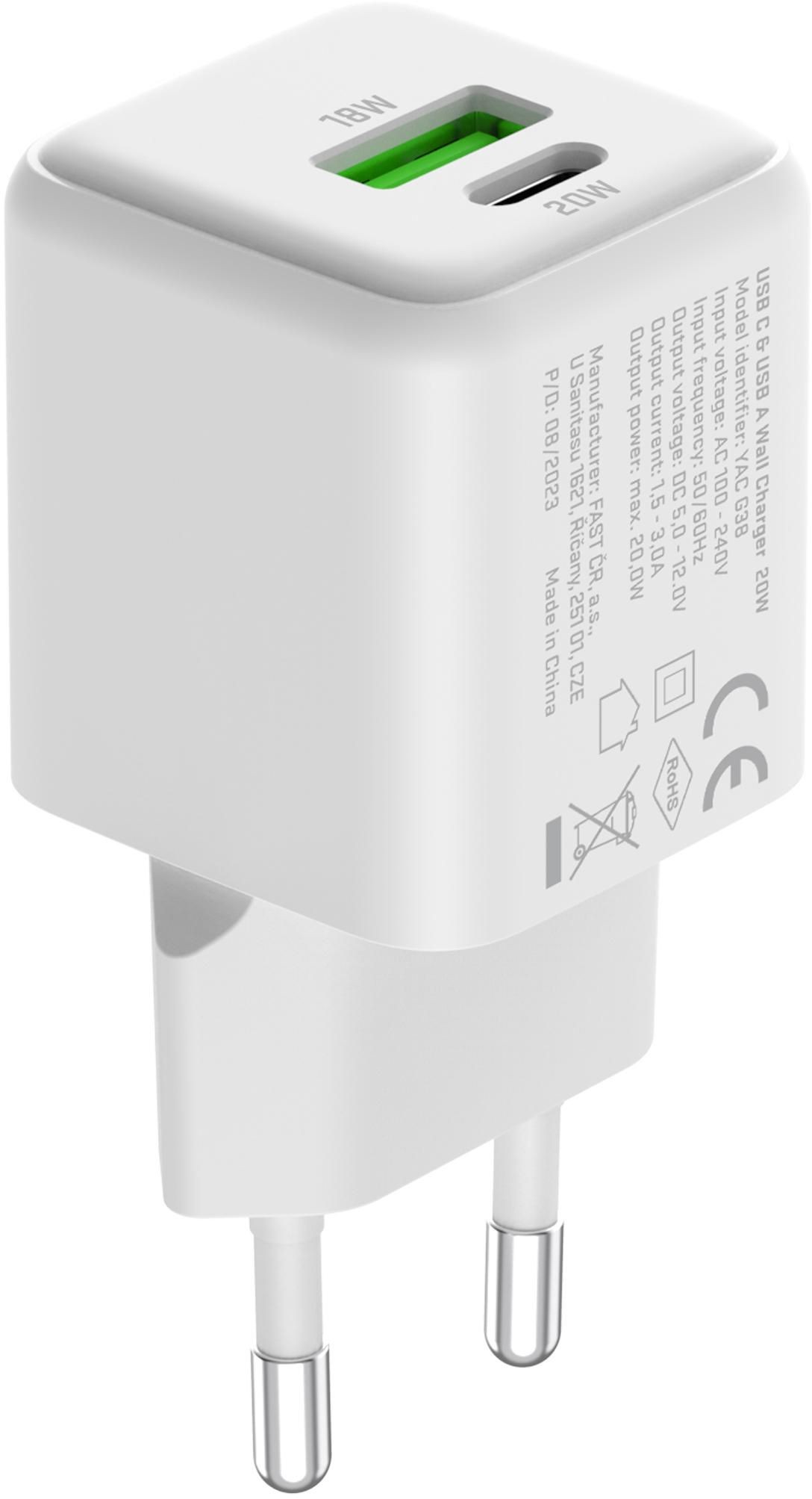Elektro - Yenkee Nabíječka YAC G38 VOLT 18+20W GaN