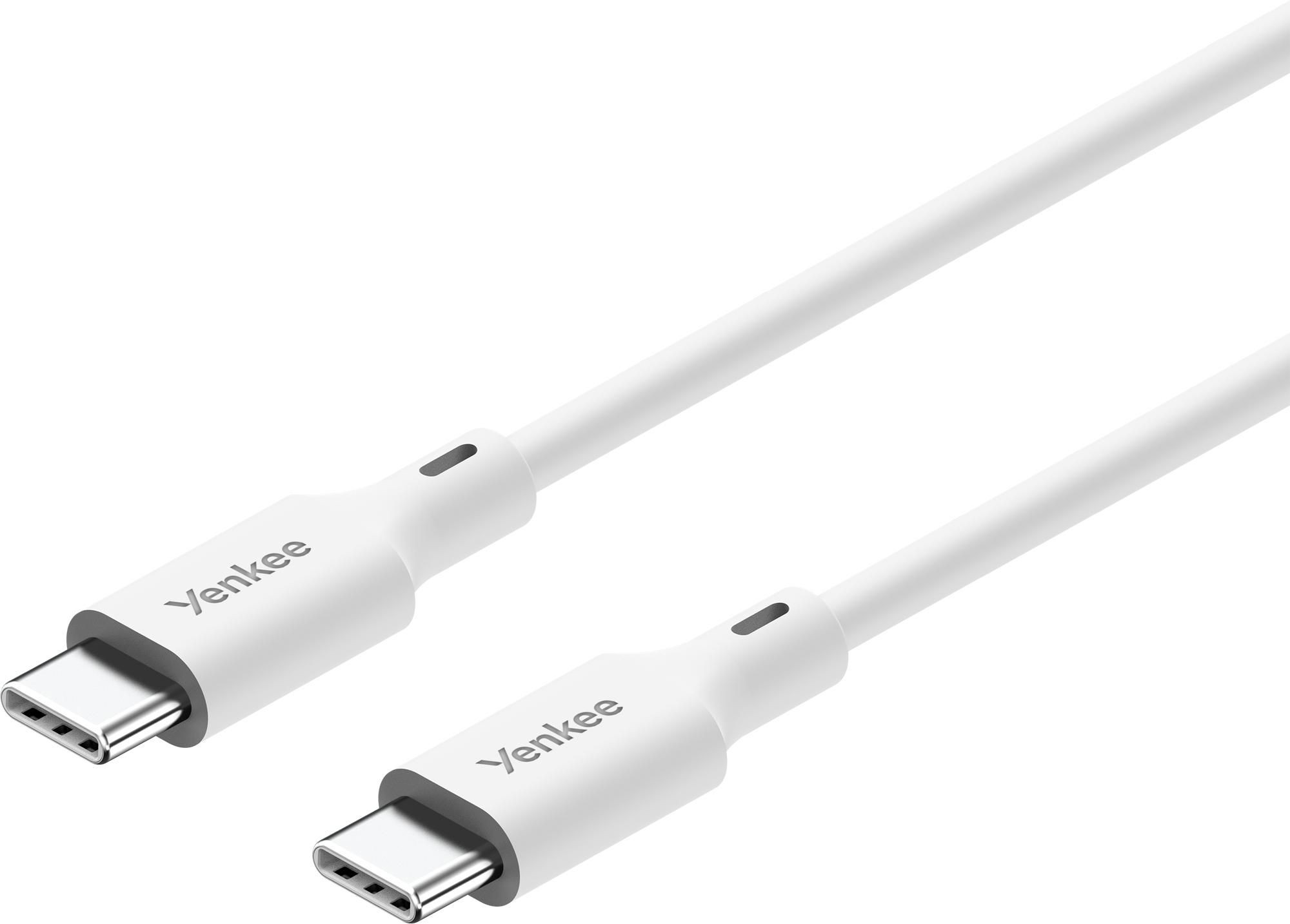 Elektro - Yenkee USB kabel YCU SE C125 WH USB C/C 1,5m