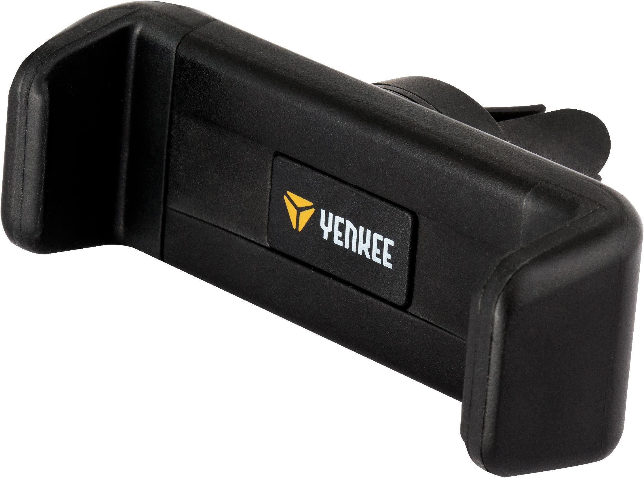 Auto-moto - Yenkee YSM 201BK Držák do auta ventilace, Držák telefonu do větracích otvorů automobilu, univerzální použití, neklouzavý materiál, materiál: ABS, pryž, kov, šířka nastavitelná od 50 do 85 mm