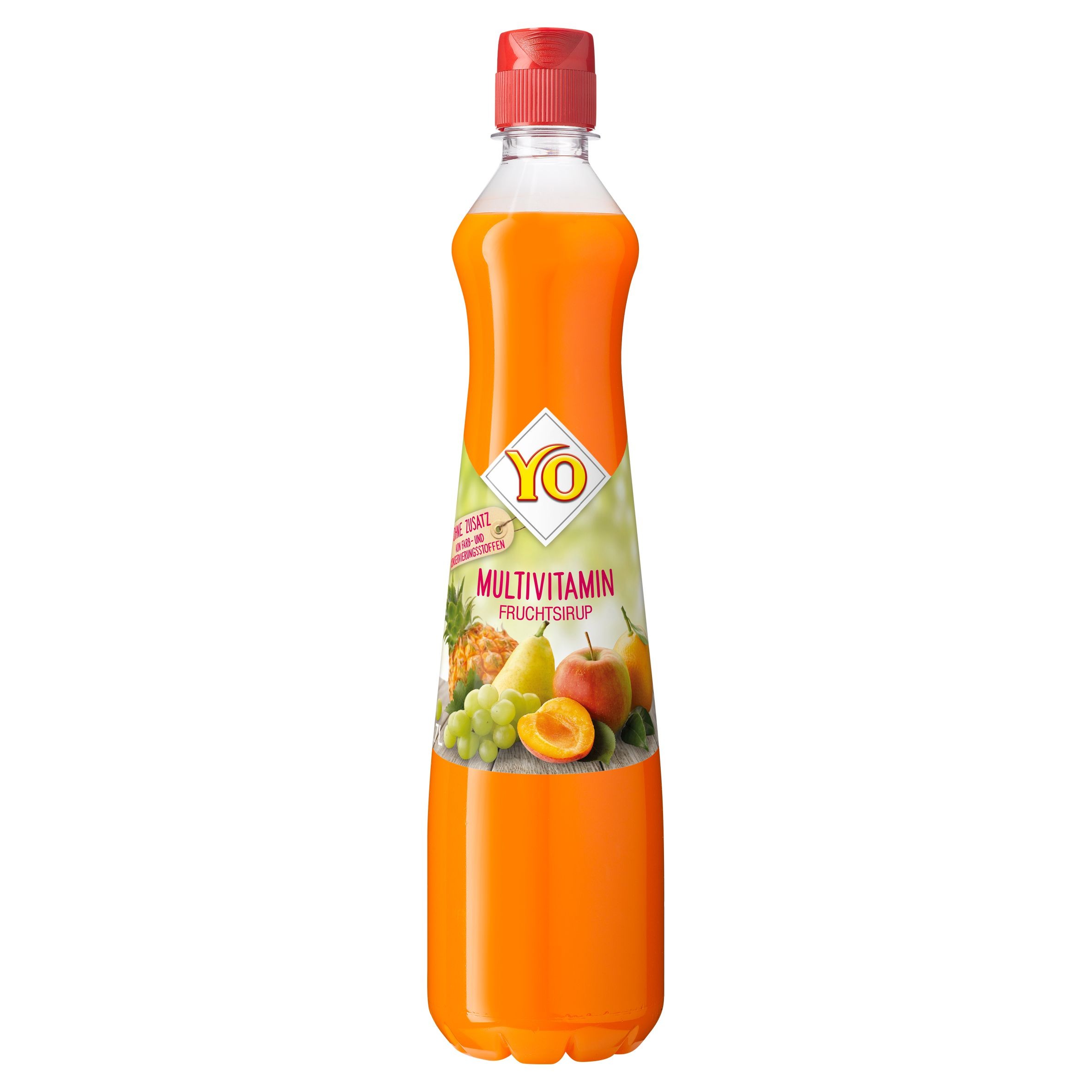 Nápoje - YO Multivitamínový sirup z více druhů ovoce 0,7 l