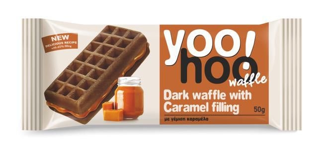 Pekárna a cukrárna - Yoo!hoo Vafle tmavá s náplní se slaným karamelem 50 g