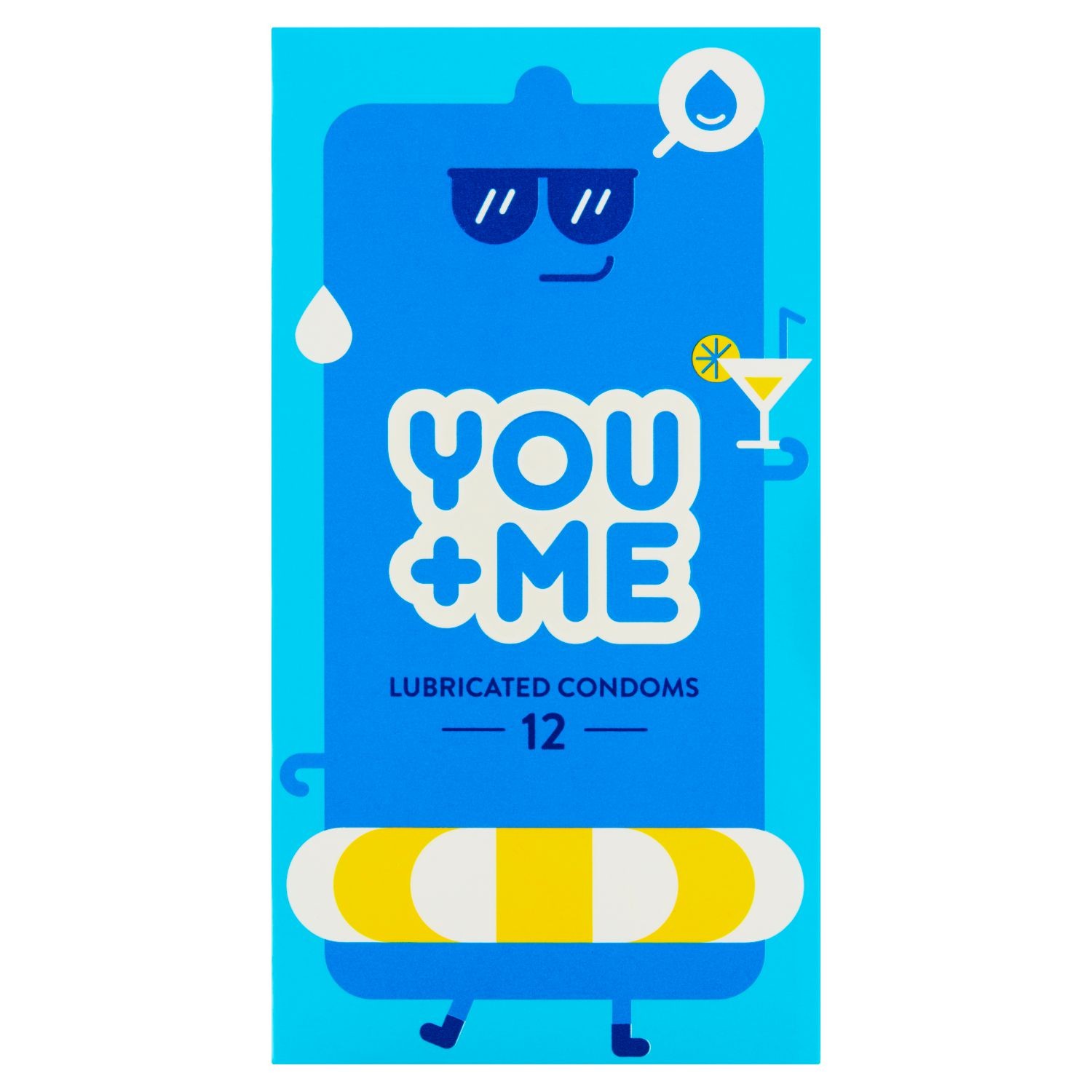 Drogerie a kosmetika - You Me Lubricated kondomy 12 ks