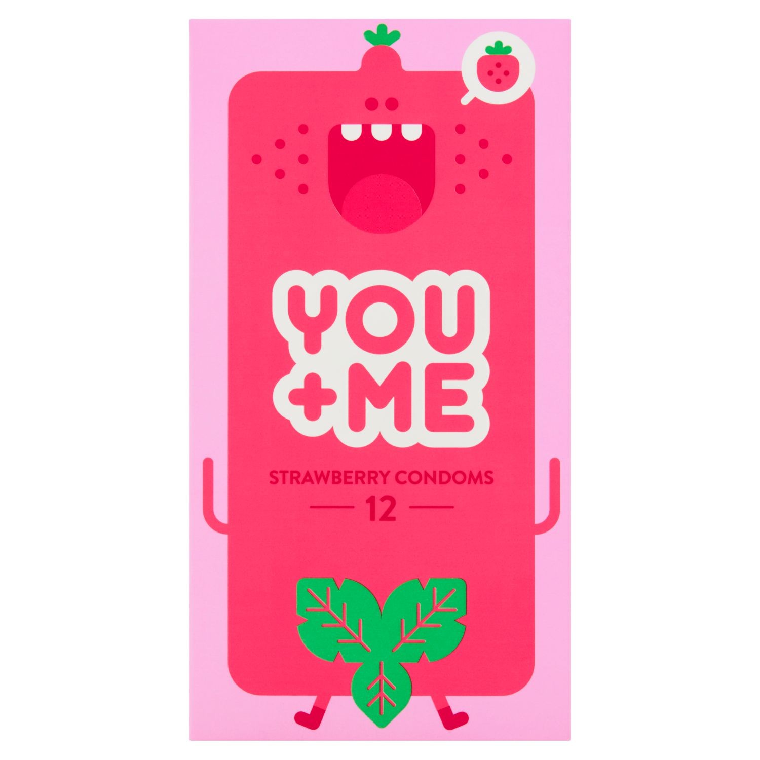 Drogerie a kosmetika - You Me Strawberry kondomy 12 ks