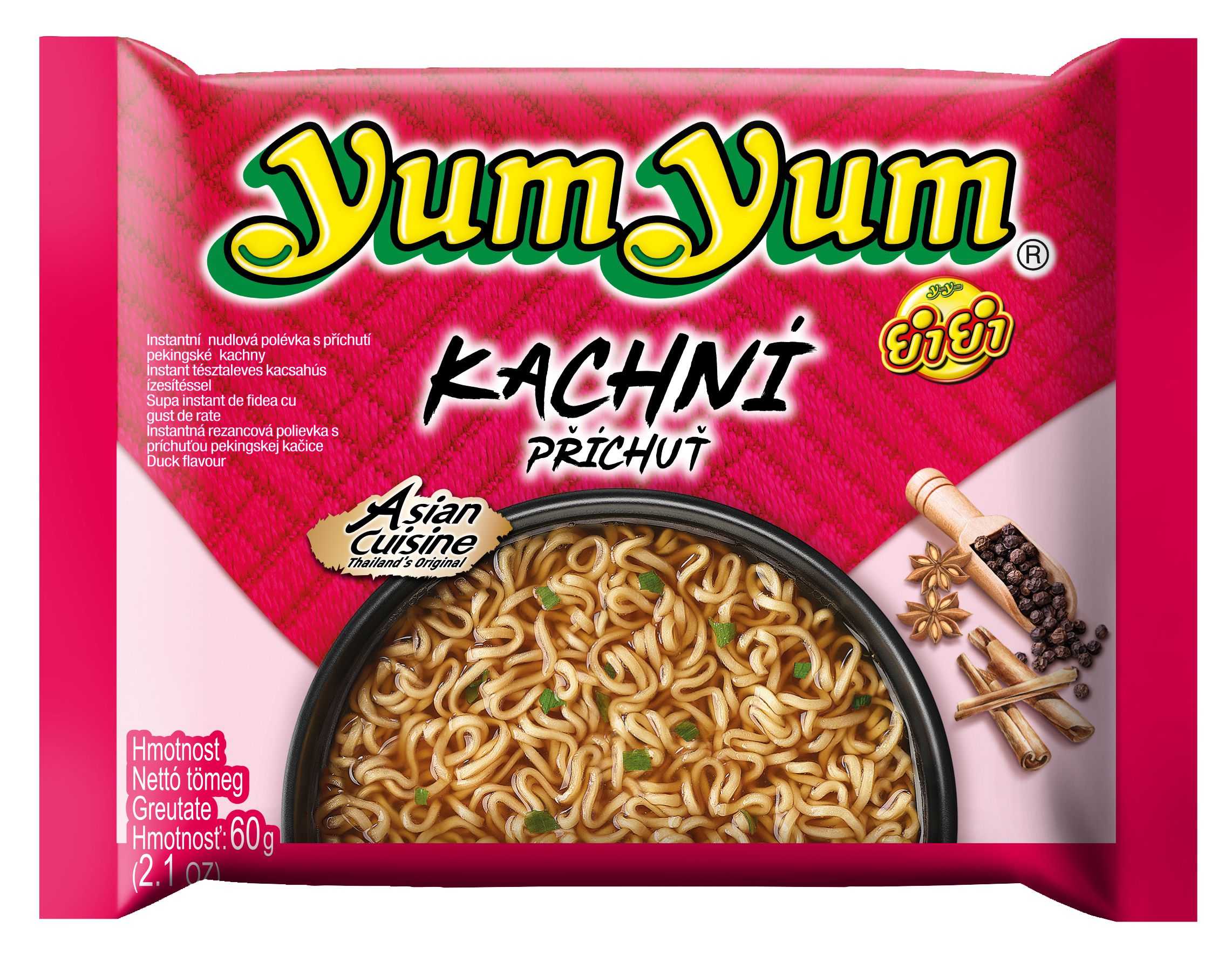 Trvanlivé potraviny - YumYum Instantní nudlová polévka s příchutí pekingské kachny 60 g