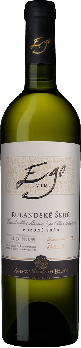 Nápoje - Zámecké Vinařství EGO Rulandské šedé pozdní sběr 750 ml