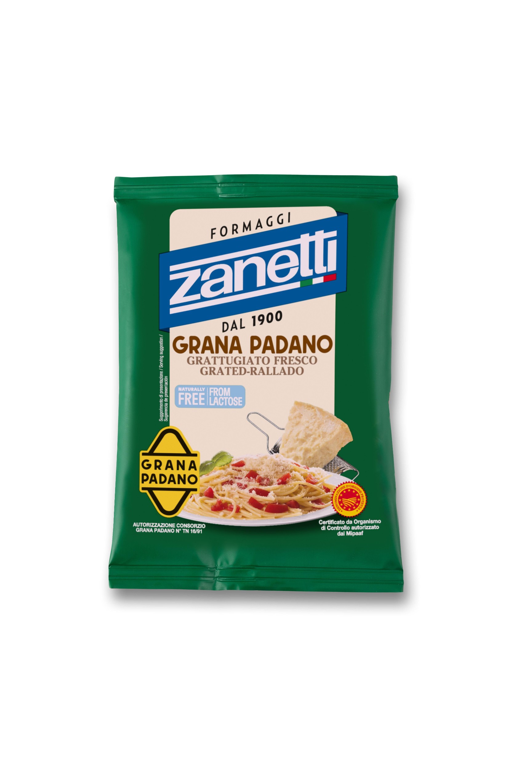 Mléčné a chlazené - Zanetti Grana Padano strouhaný 50 g