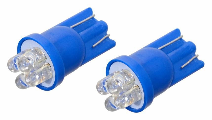 Auto-moto - Žárovka 4LED 12V T10 modrá 2ks