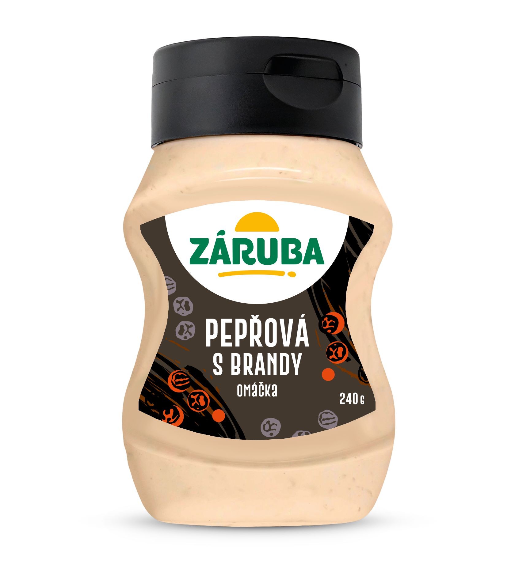 Mléčné a chlazené - Záruba Omáčka na gril pepřová s brandy 240 g