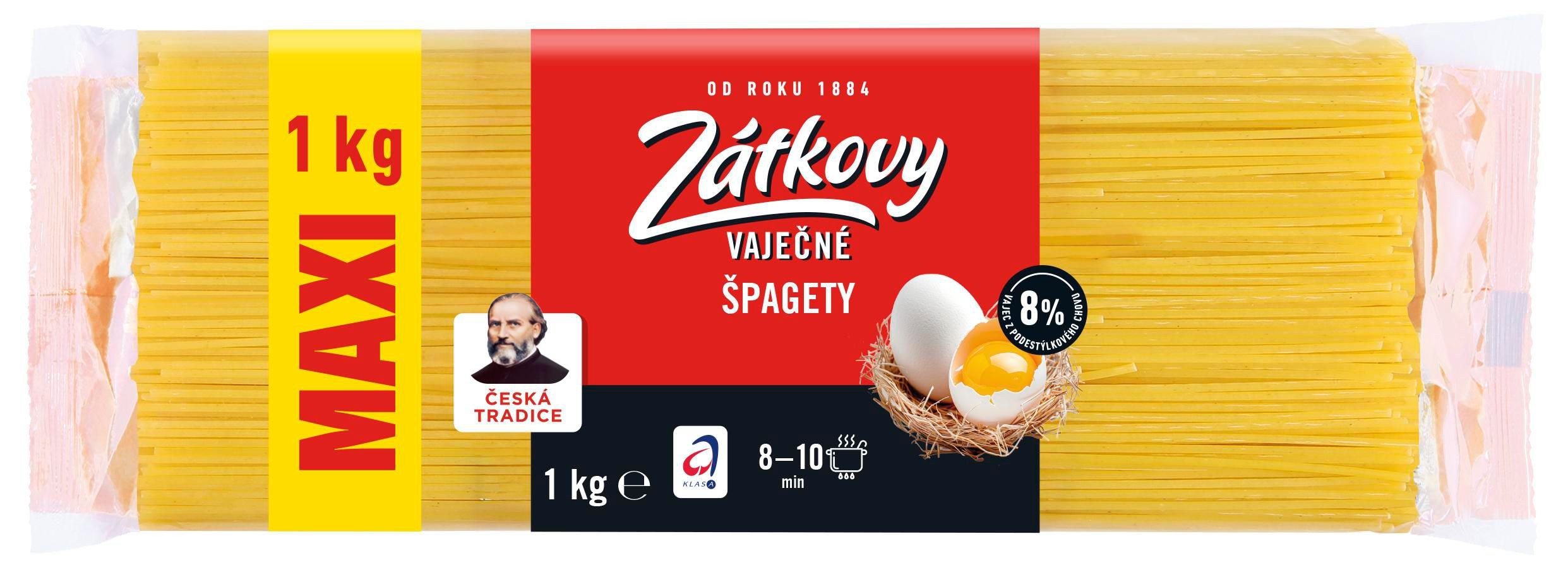 Trvanlivé potraviny - Zátkovy XXL vaječné špagety 1kg