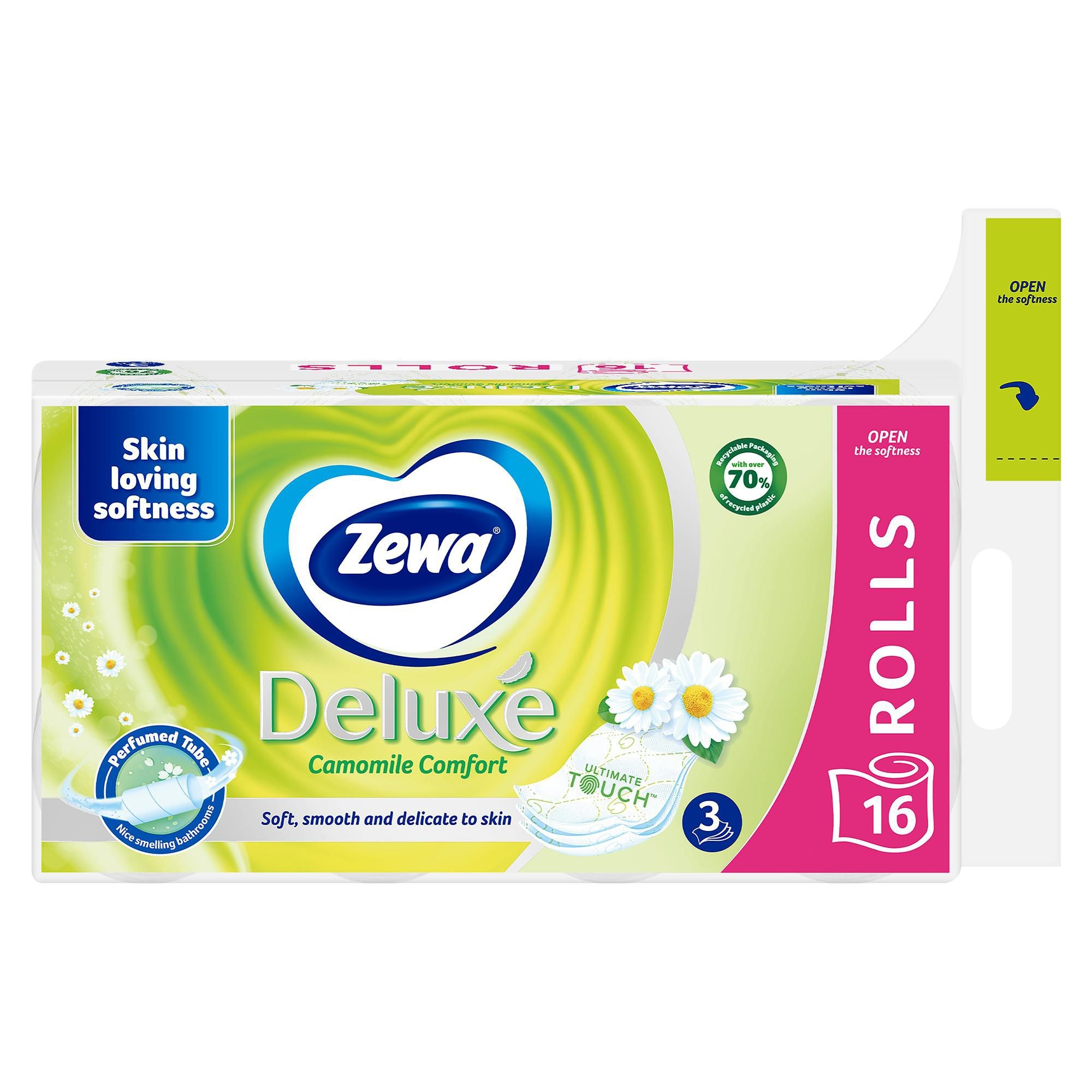 Drogerie a kosmetika - Zewa Deluxe Camomile Comfort toaletní papír 16ks