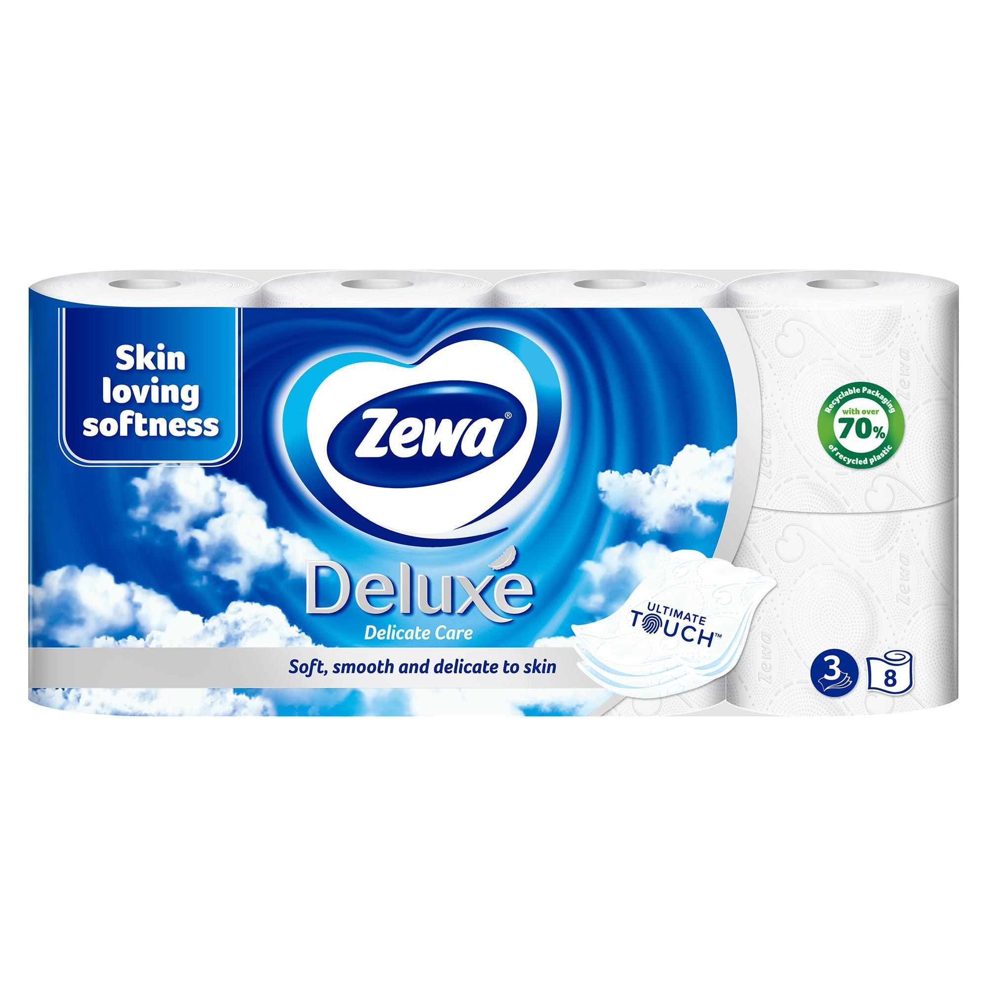 Drogerie a kosmetika - Zewa Deluxe Delicate Care toaletní papír 8ks