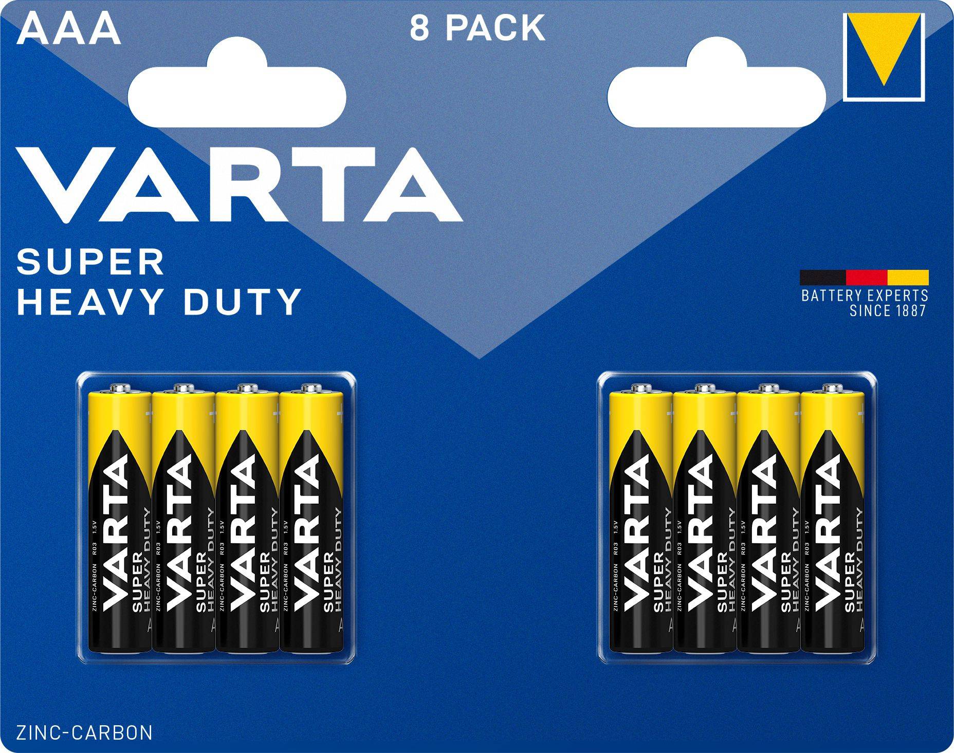 Elektro - Zinko-uhlíkové baterie Varta Superlife 8 ks AAA