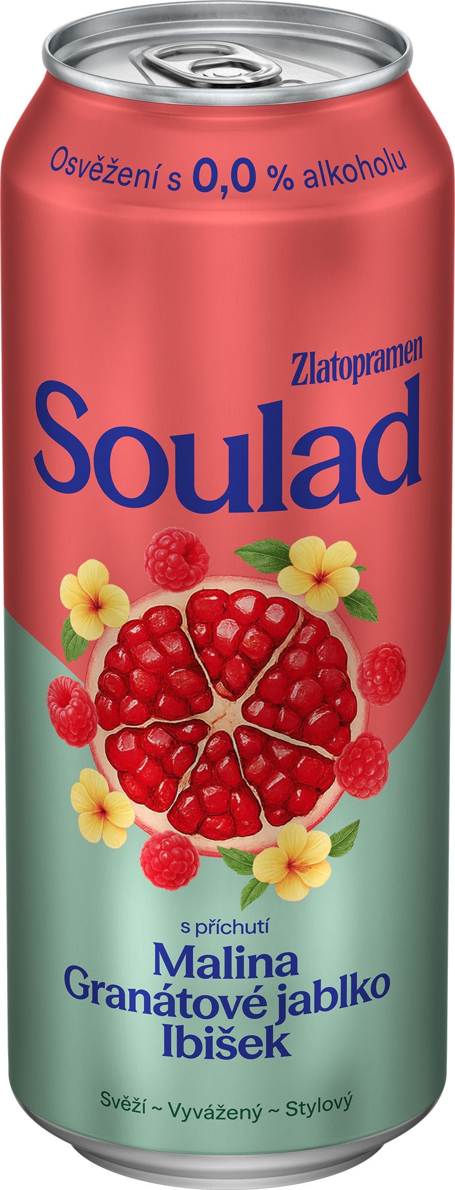 Nápoje - Zlatopramen Soulad 0,0 malina granátové jablko ibišek