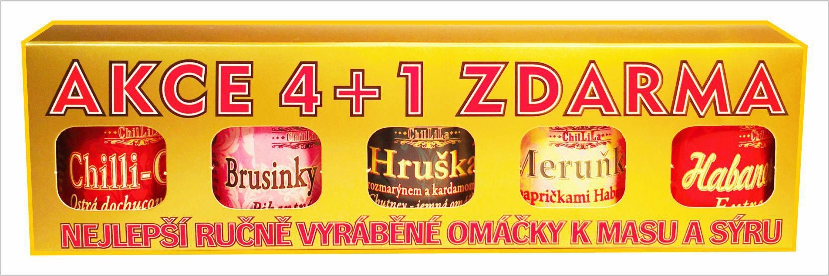 Trvanlivé potraviny - Zlatý box 4+1 zdarma  5 x 60 ml