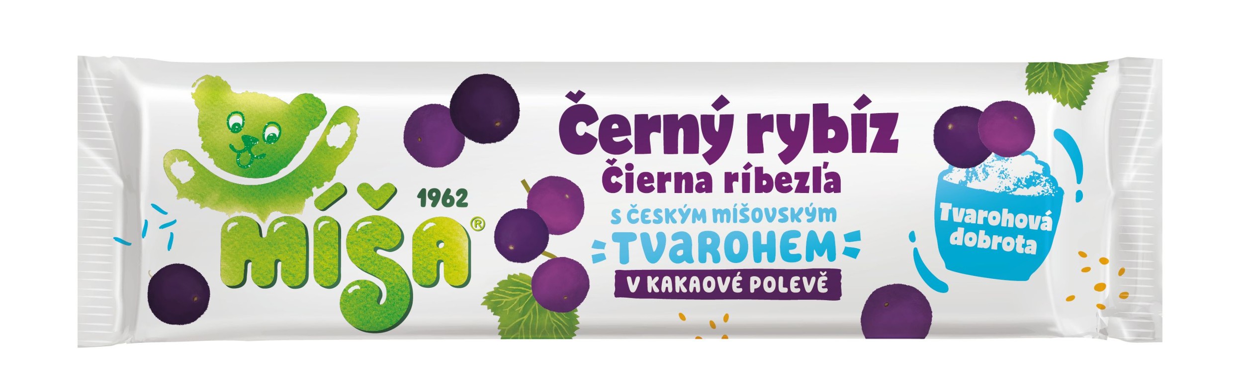 Mražené potraviny - Zmrzlina Míša černý rybíz 55ml