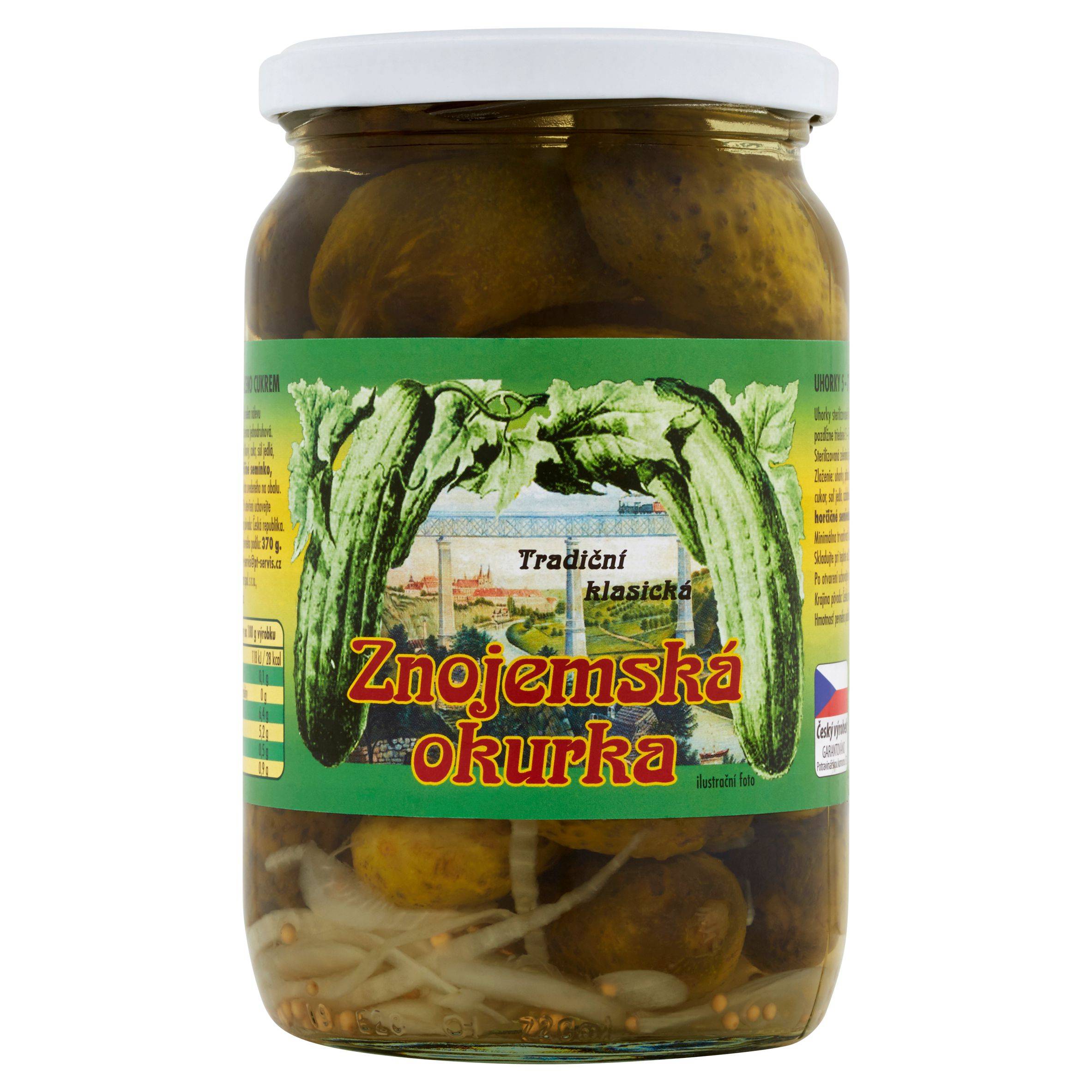 Trvanlivé potraviny - Znojemská okurka 5-8 cm 670 g