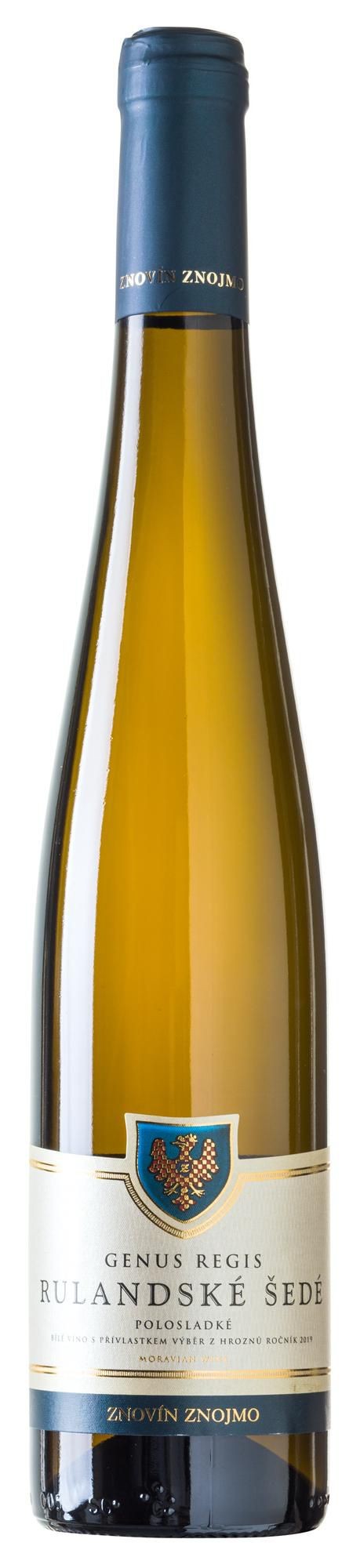 Nápoje - Znovín Znojmo Genus Regis Rulandské šedé výběr z hroznů 0,5l