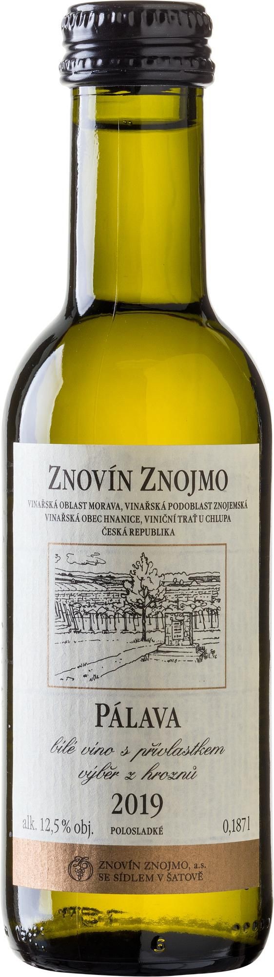 Nápoje - Znovín Znojmo Pálava výběr z hroznů 187 ml