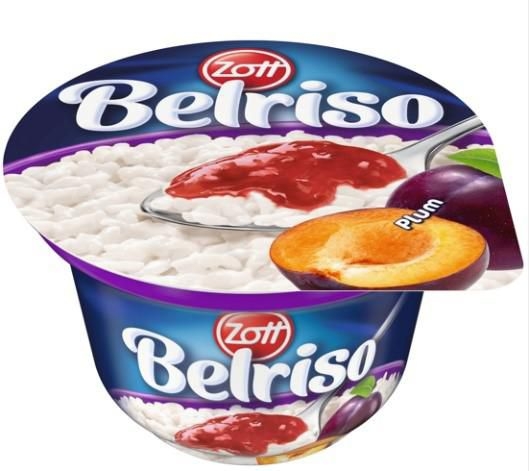 Mléčné a chlazené - Zott Belriso delight karamel, švestka 200g