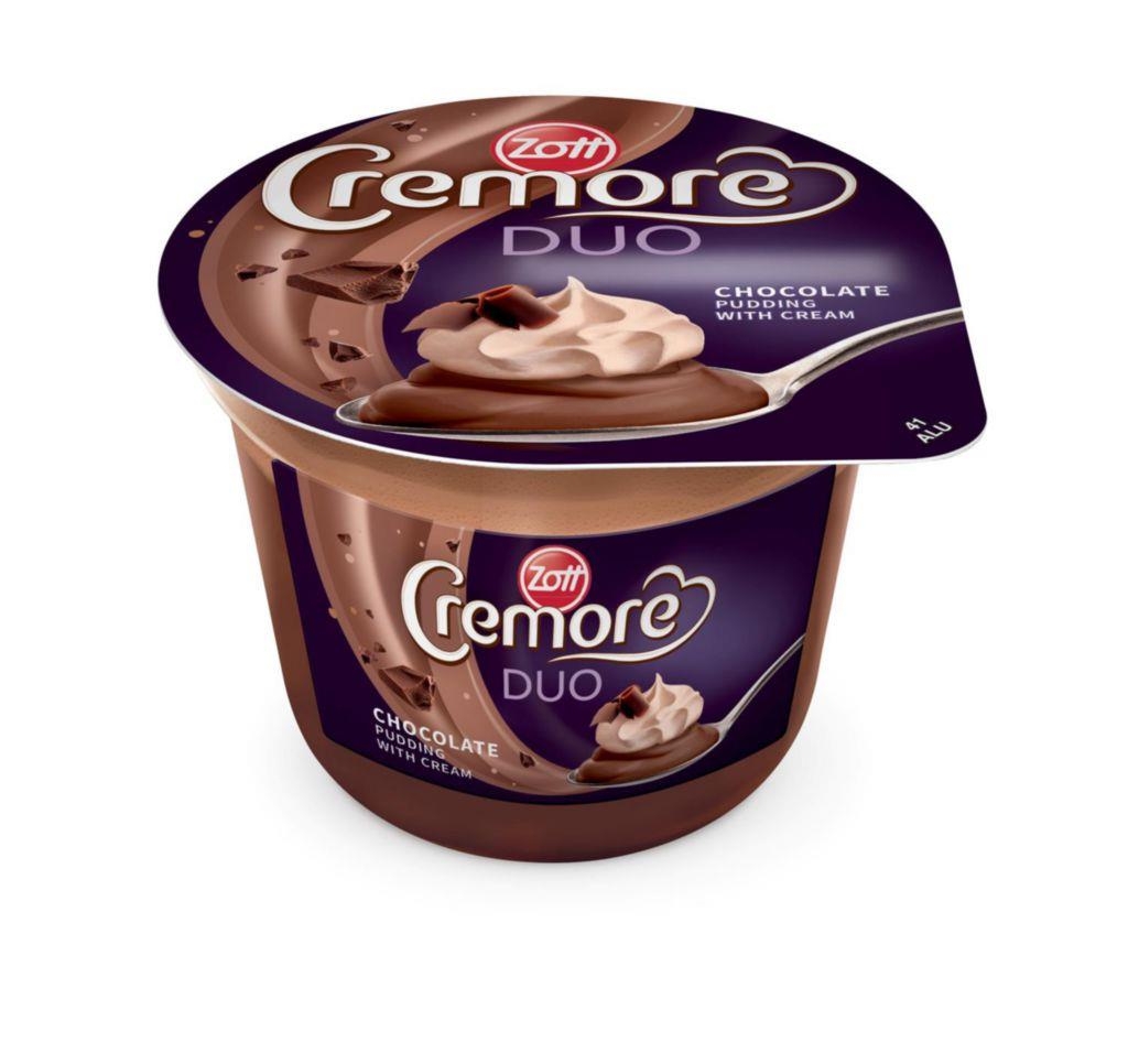Mléčné a chlazené - Zott Cremore duo chocolate 200 g