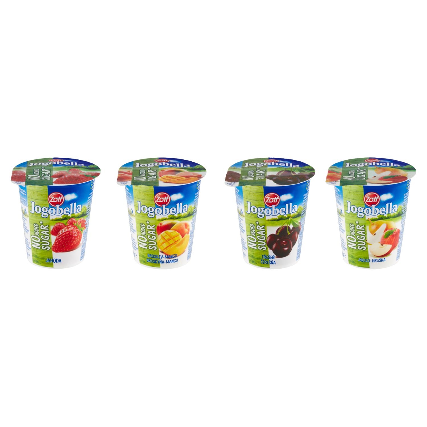 Mléčné a chlazené - Zott Jogobella jogurt bez přidaného cukru různé příchutě 150 g