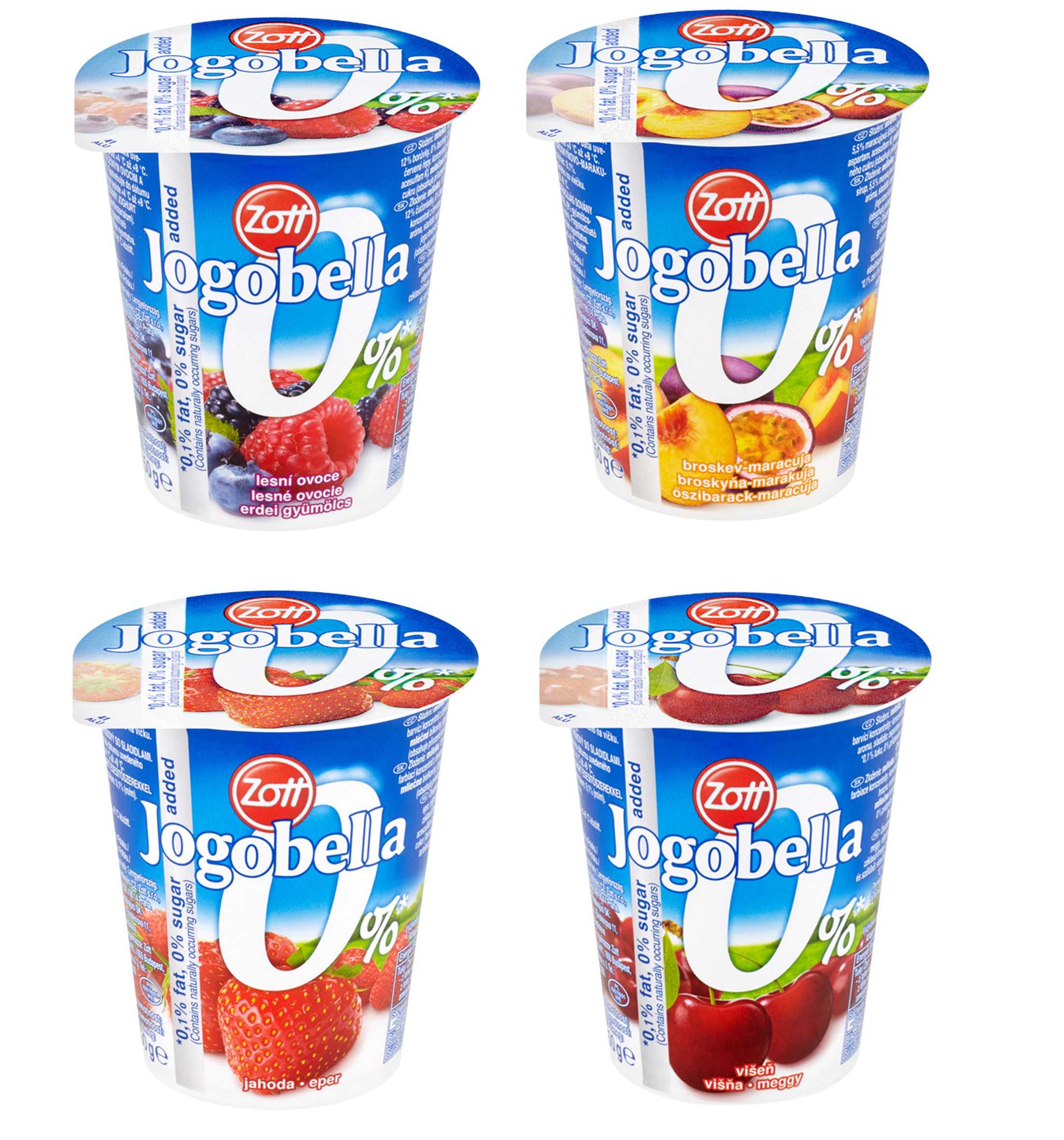 Mléčné a chlazené - Zott Jogobella Nízkotučný jogurt různé příchutě 150 g