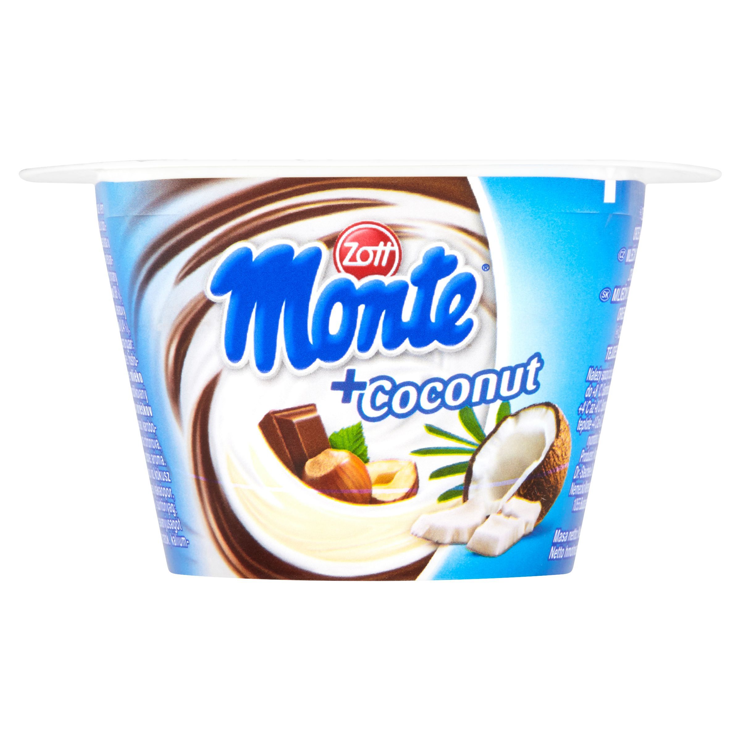 Mléčné a chlazené - Zott Monte Plus Coconut 150 g