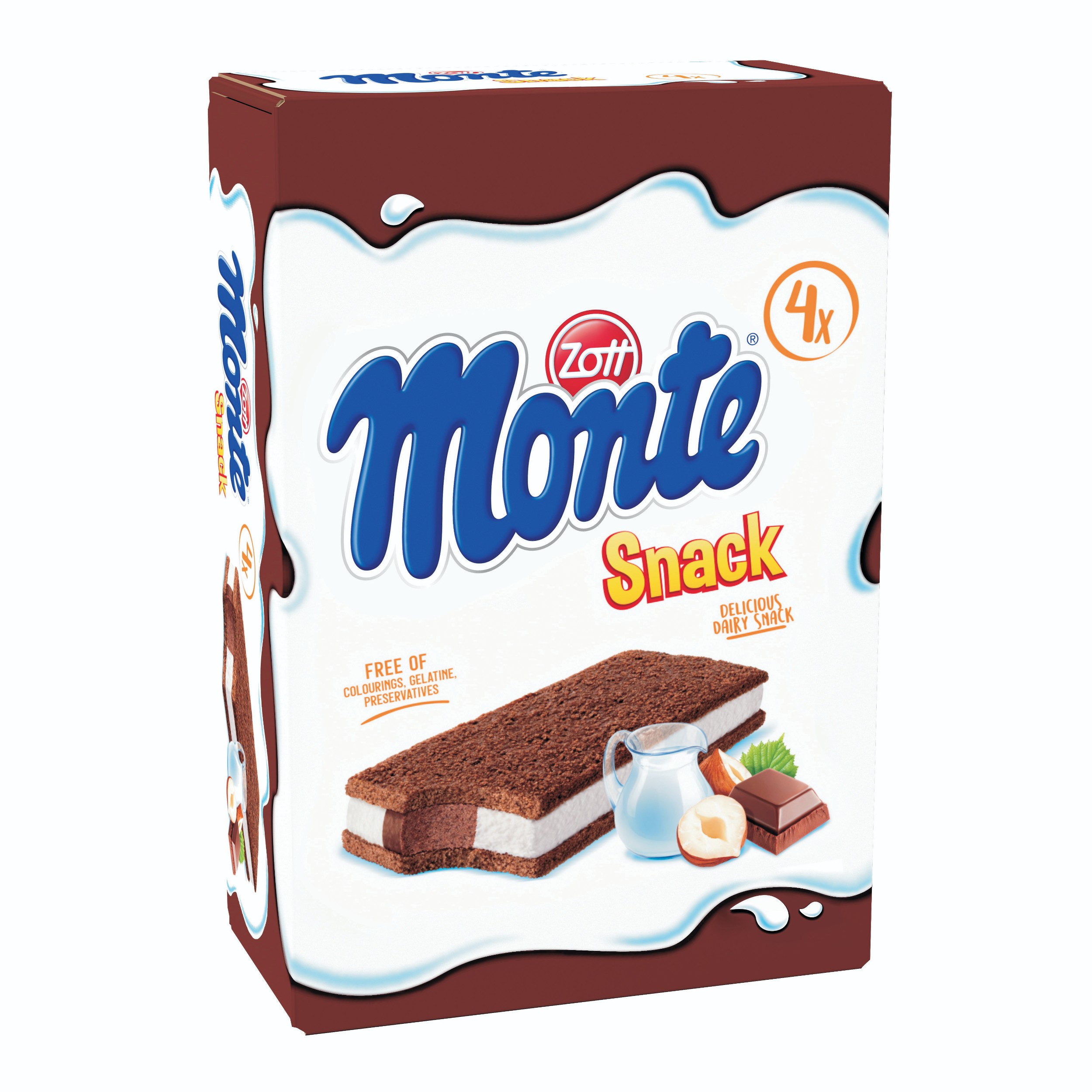 Mléčné a chlazené - Zott Monte snack 4x29 g