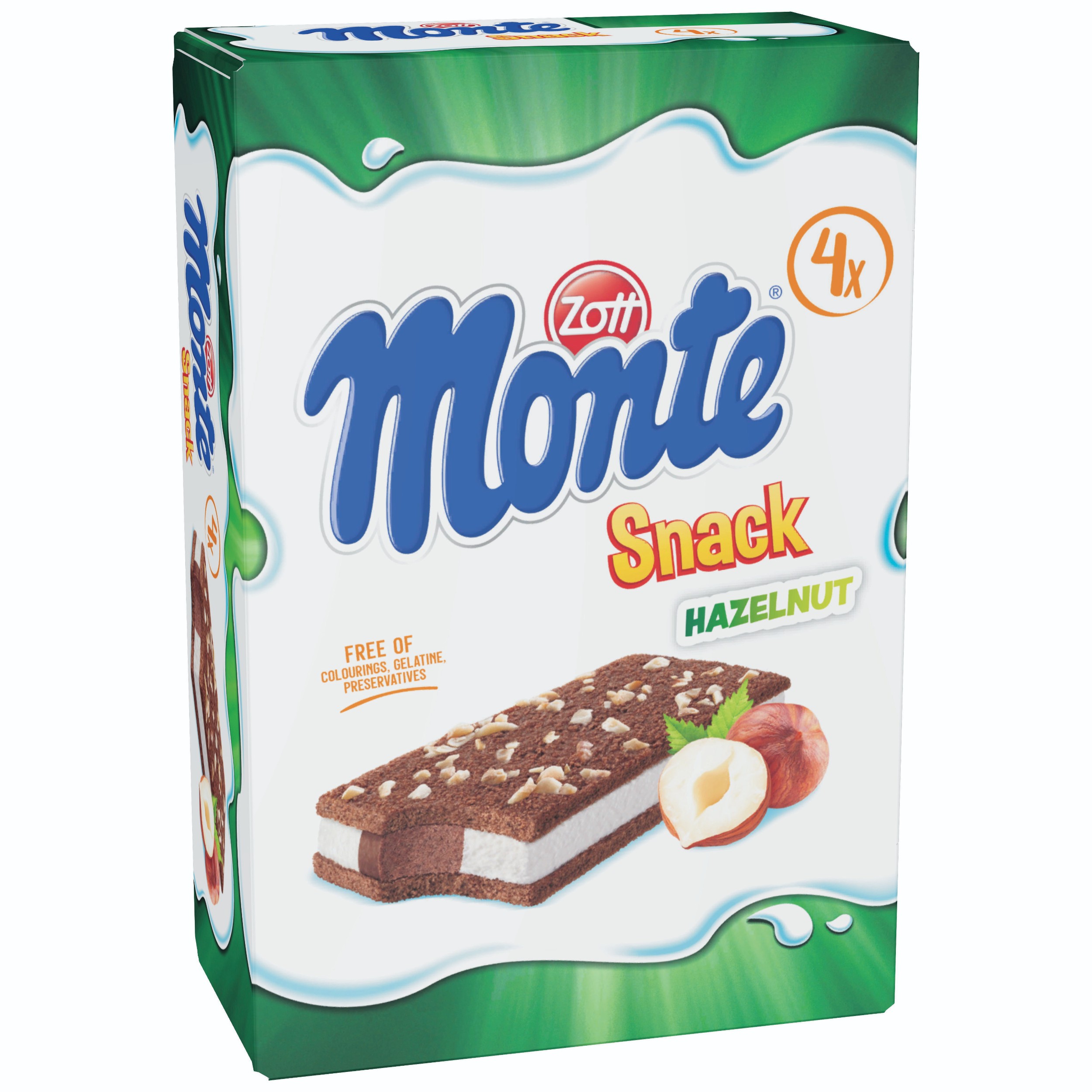 Mléčné a chlazené - Zott Monte Snack Nut 4x29g