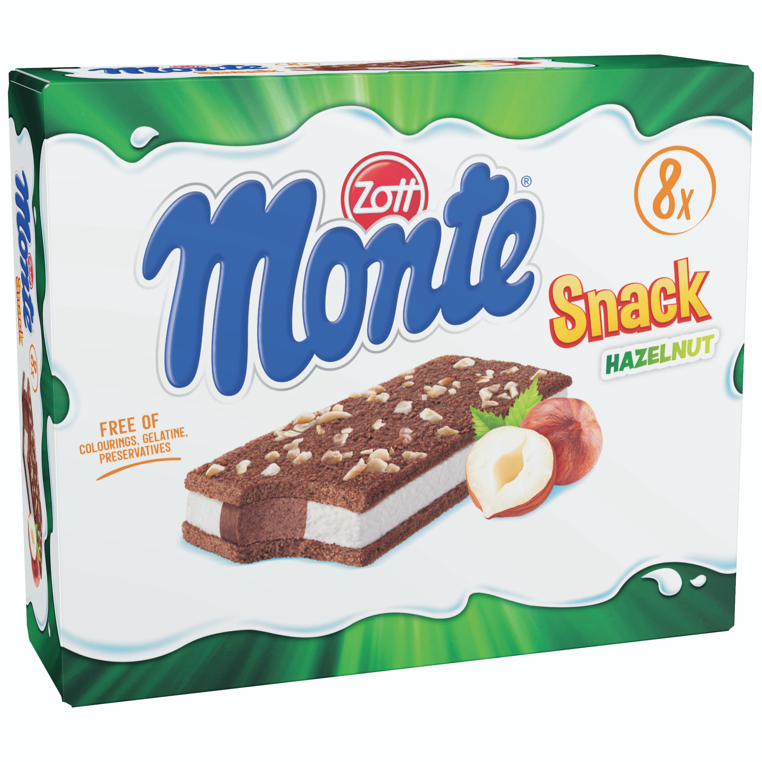 Mléčné a chlazené - Zott Monte Snack Nut 8x29 g