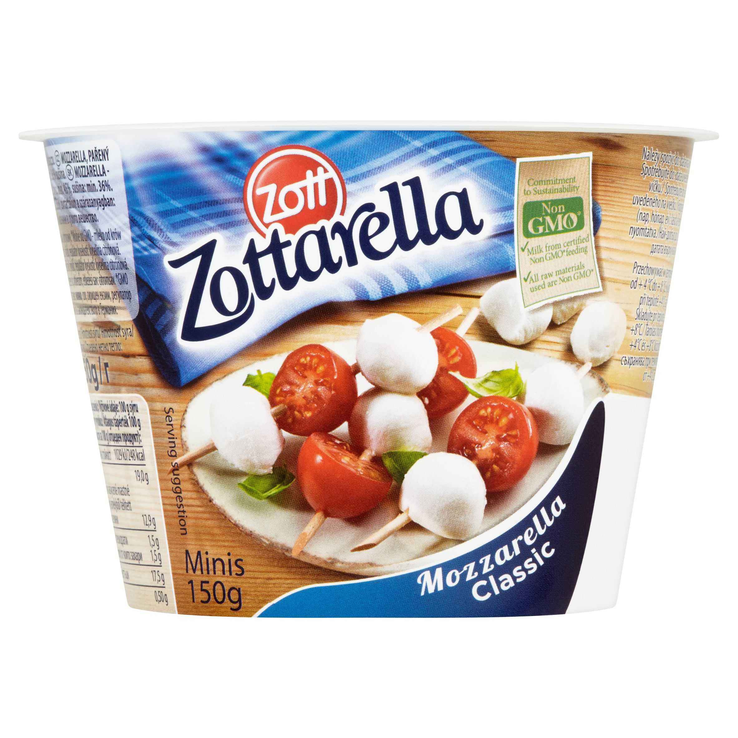 Mléčné a chlazené - Zott Zottarella Minis mozzarella classic 150 g