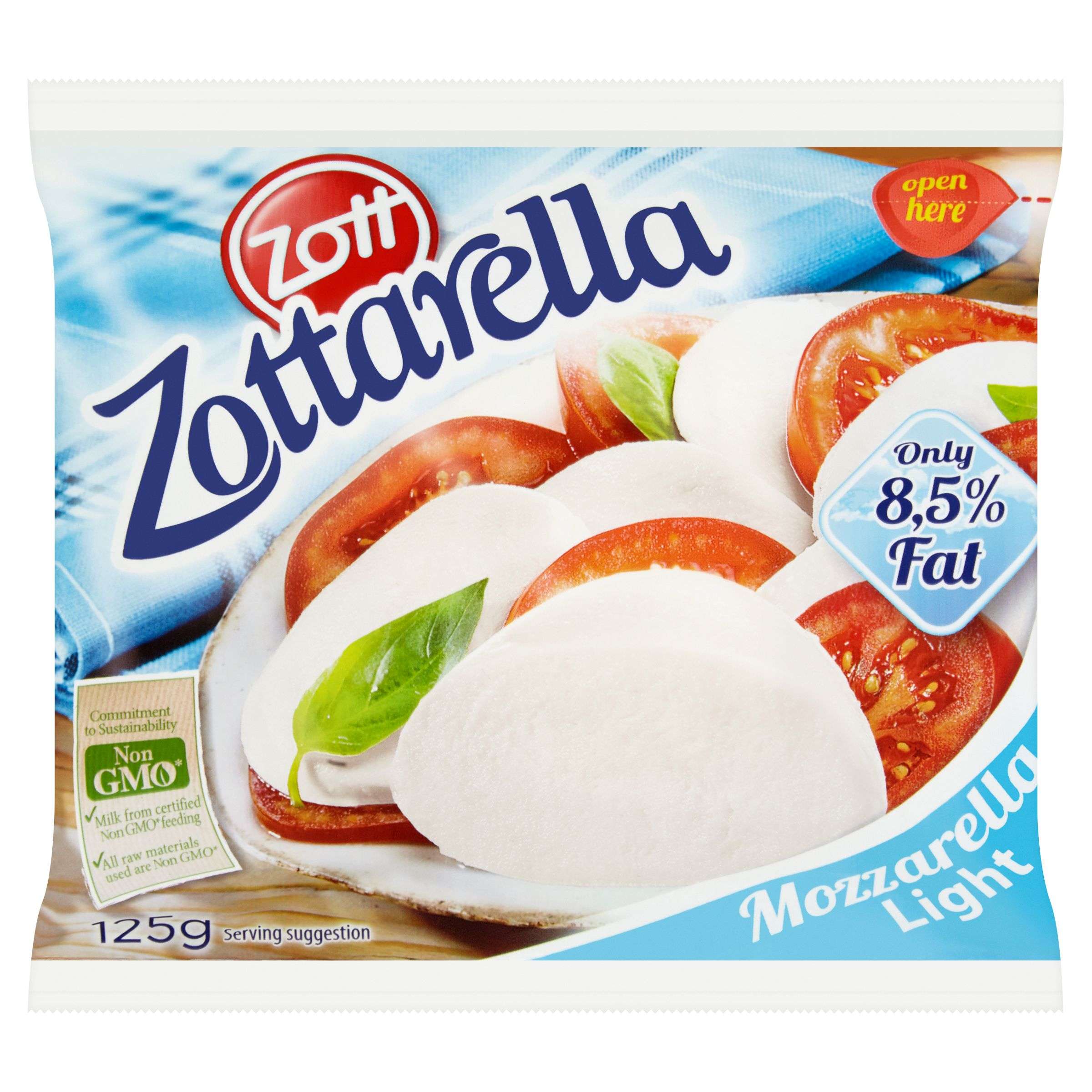 Mléčné a chlazené - Zott Zottarella Mozzarella Light 125 g
