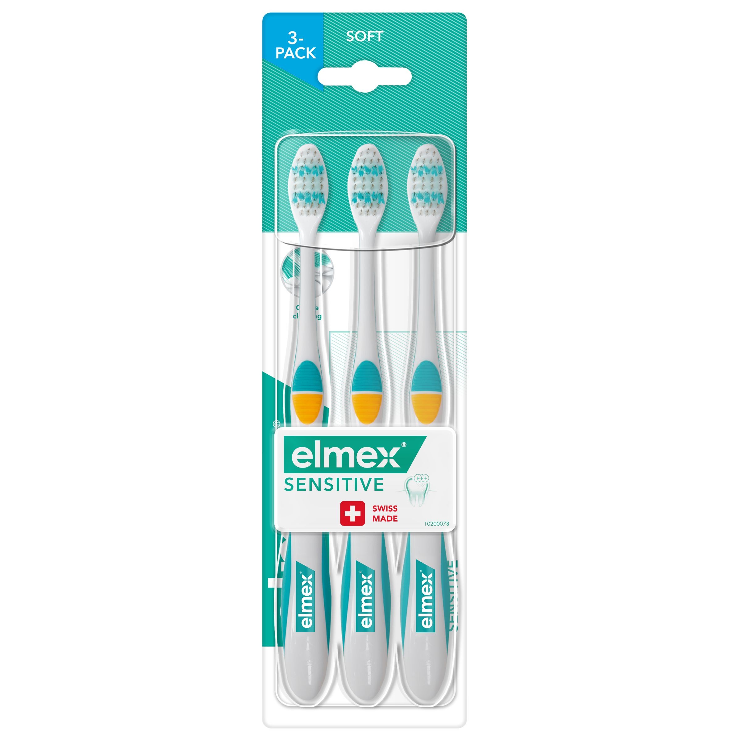 Drogerie a kosmetika - Zubní kartáček Elmex Sensitive 3pack