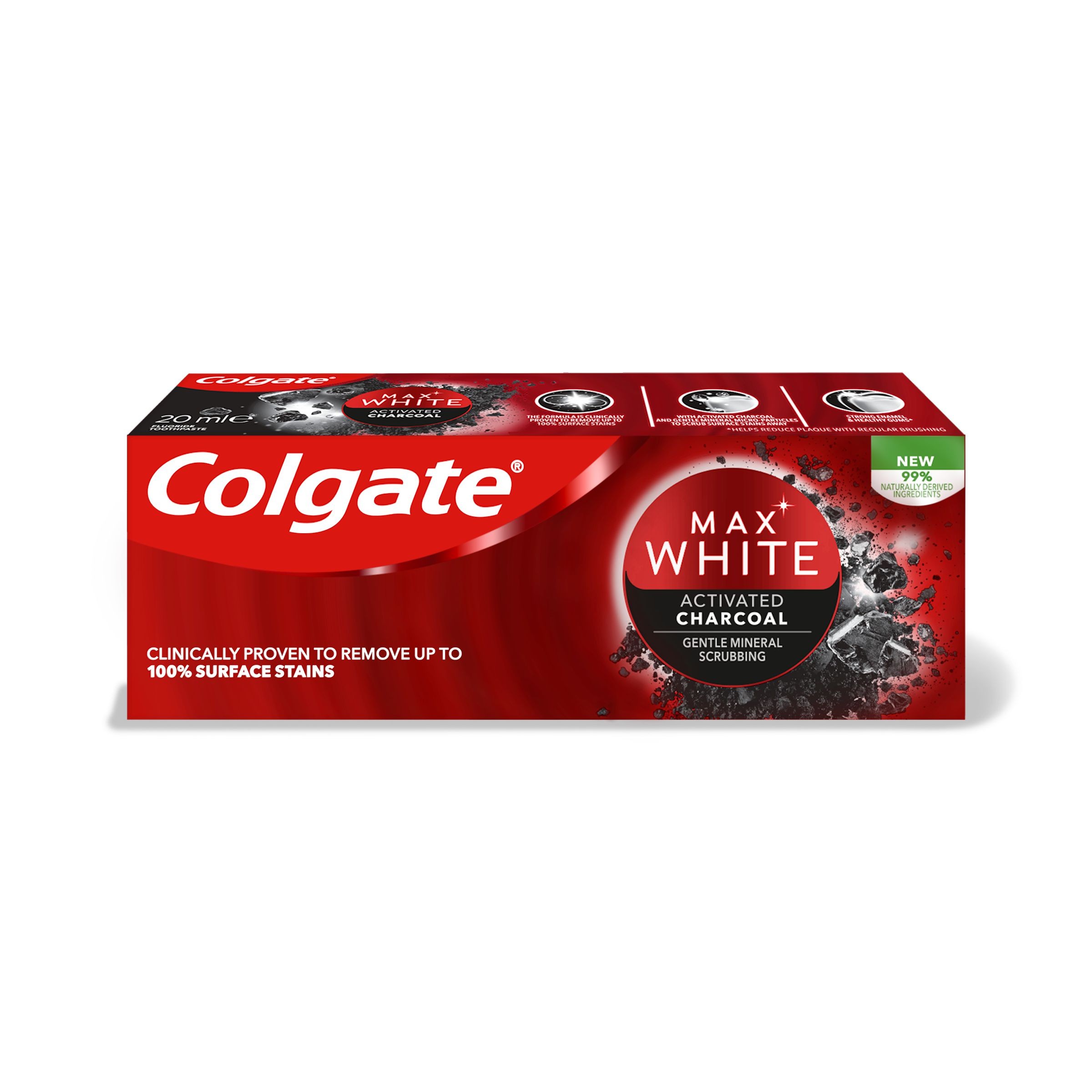 Drogerie a kosmetika - Zubní pasta Colgate Max White Charcoal 20ml