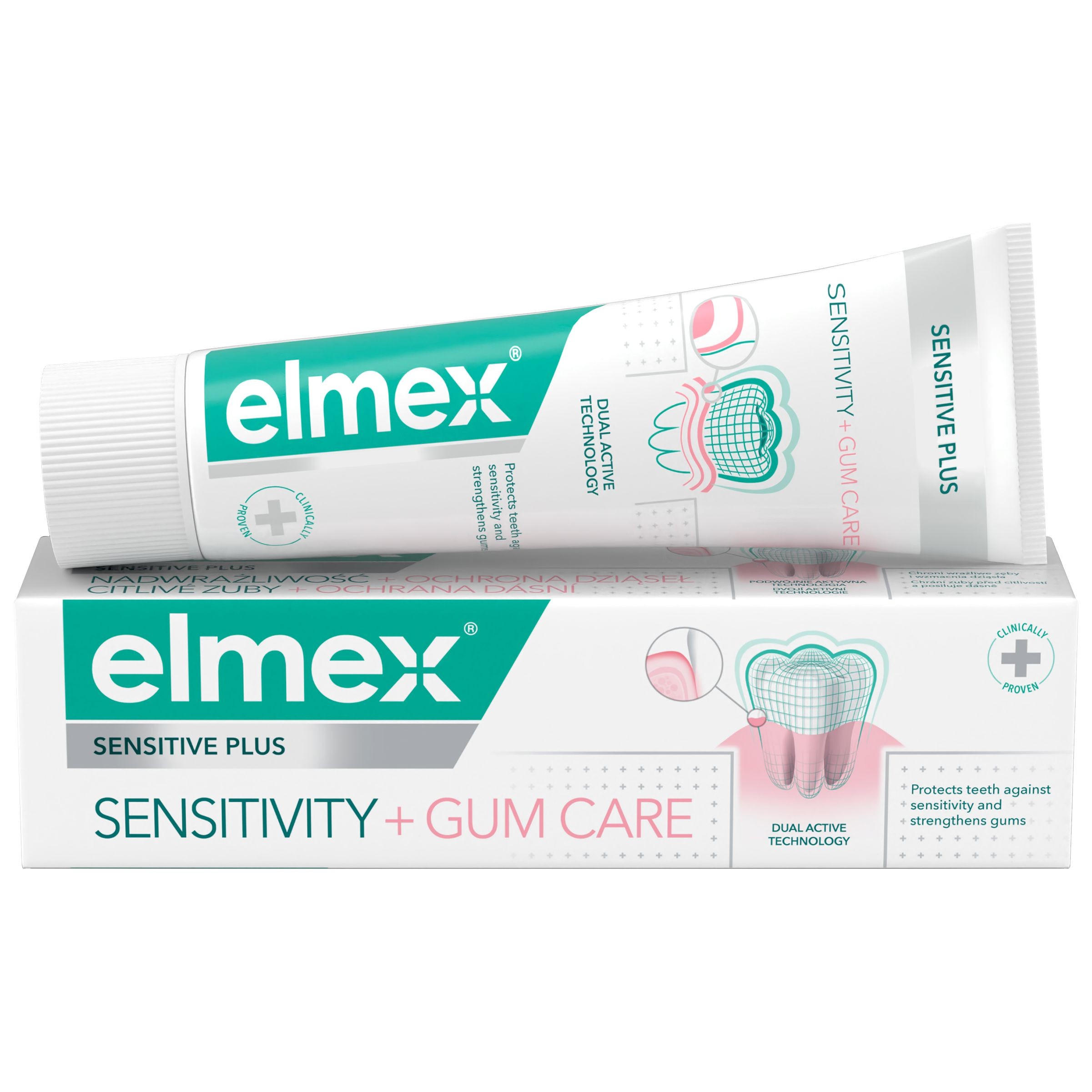Drogerie a kosmetika - Zubní pasta elmex Sensitive Sensitivity + Gums 75ml