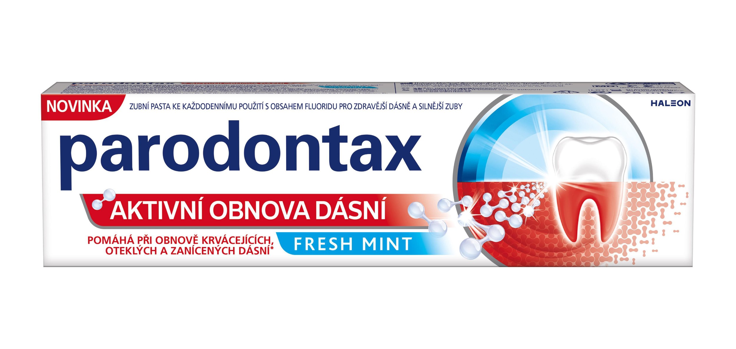 Drogerie a kosmetika - Zubní pasta Parodontax Aktivní obnova dásní Fresh Mint 75ml