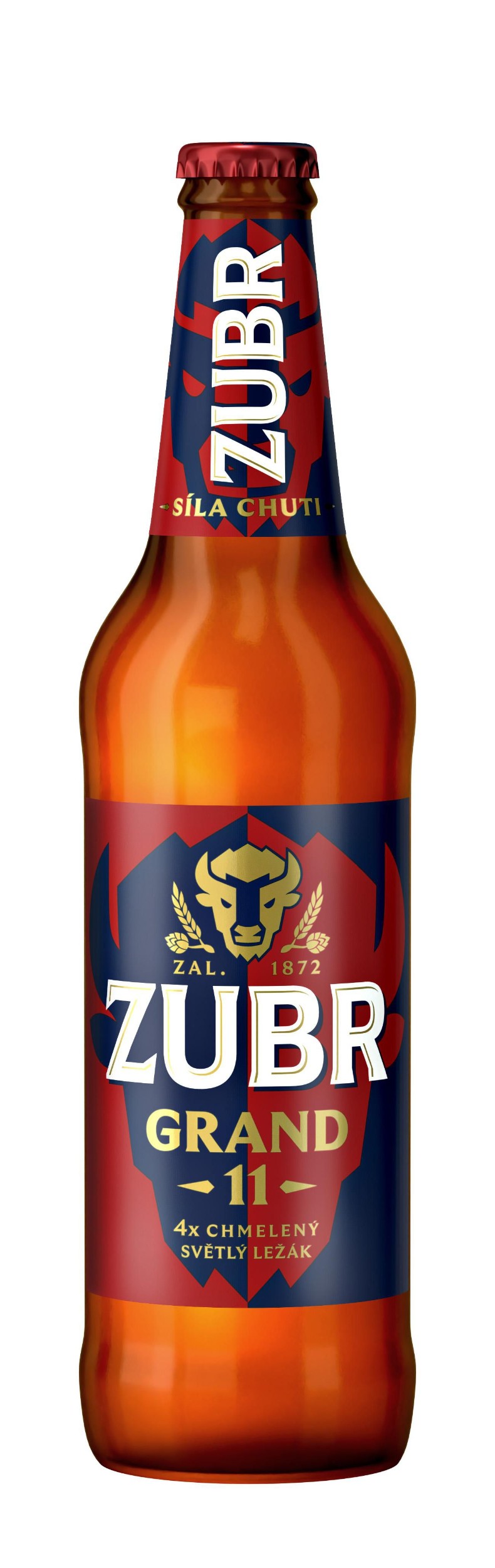 Nápoje - Zubr Grand Světlý ležák pivo 0,5 l