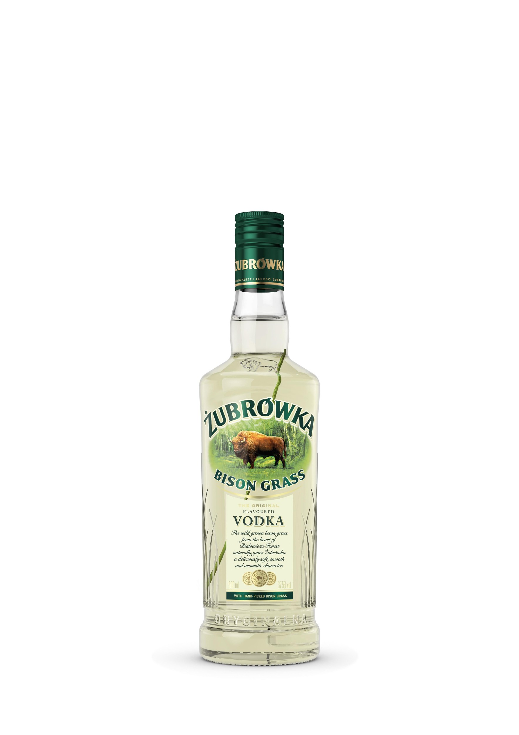 Nápoje - Zubrowka Bison Grass Vodka 37,5% 0,5l
