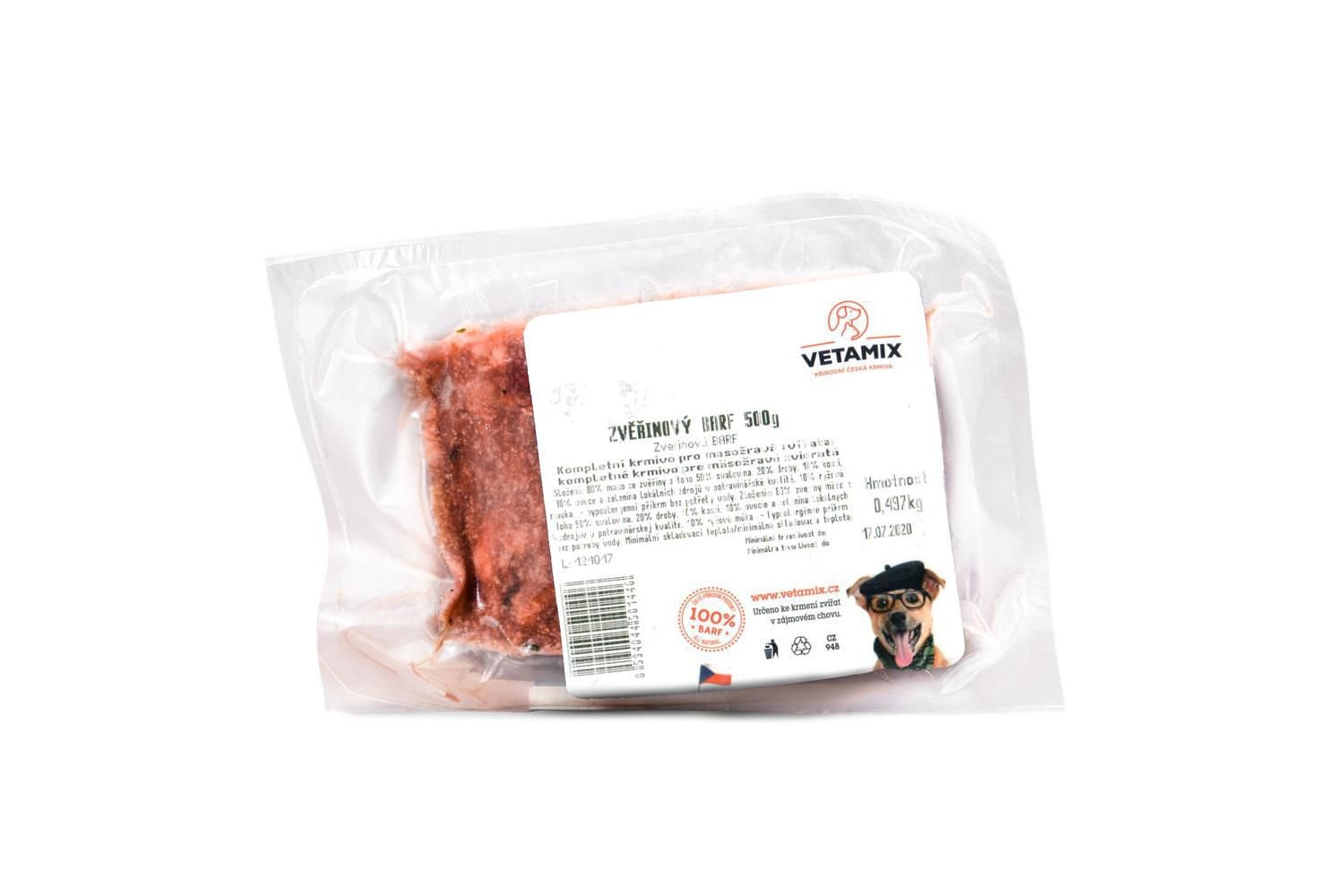 Svět zvířat - Zvěřinový barf 500g