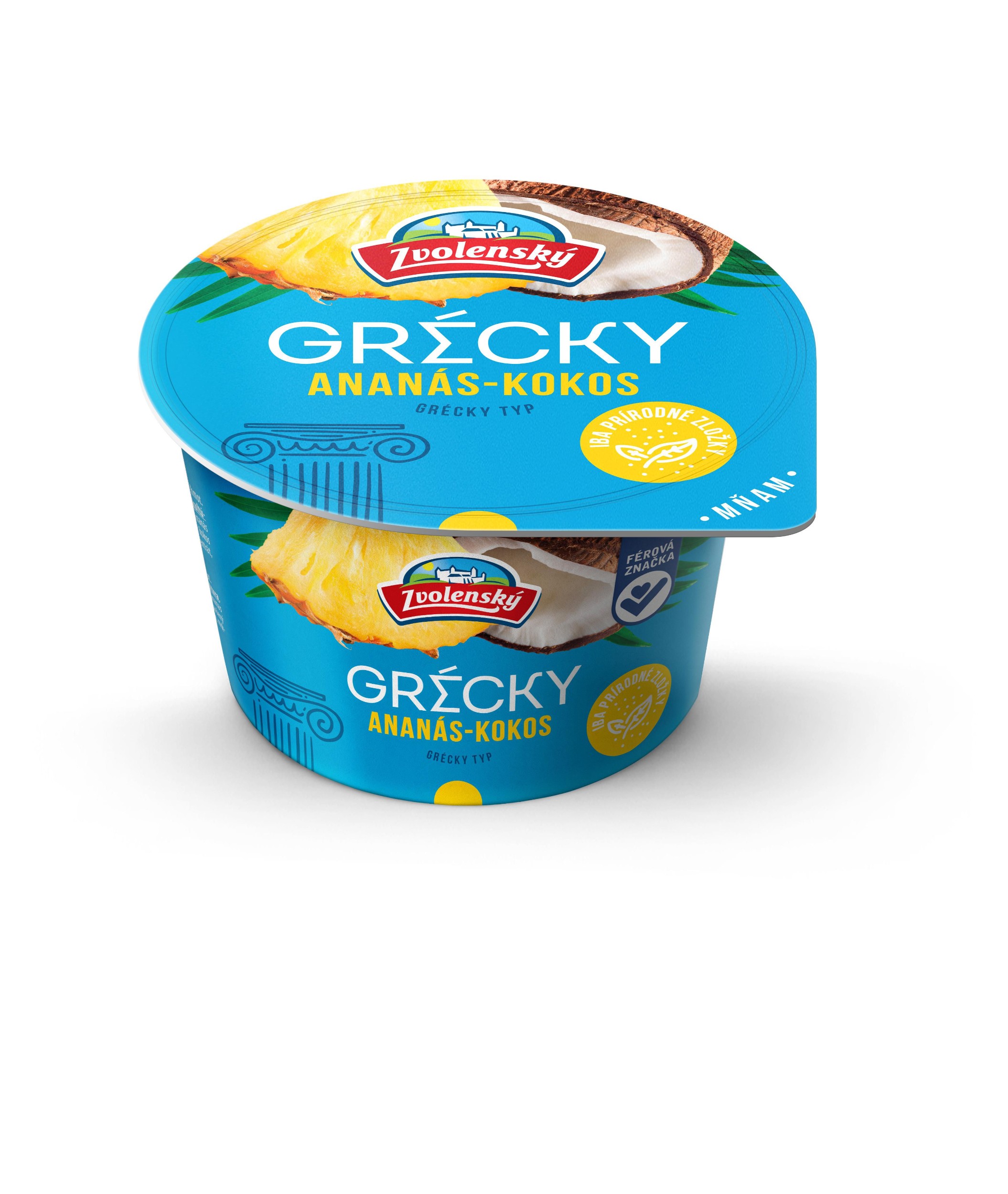 Mléčné a chlazené - Zvolenský Jogurt řeckého typu ananas - kokos 125g