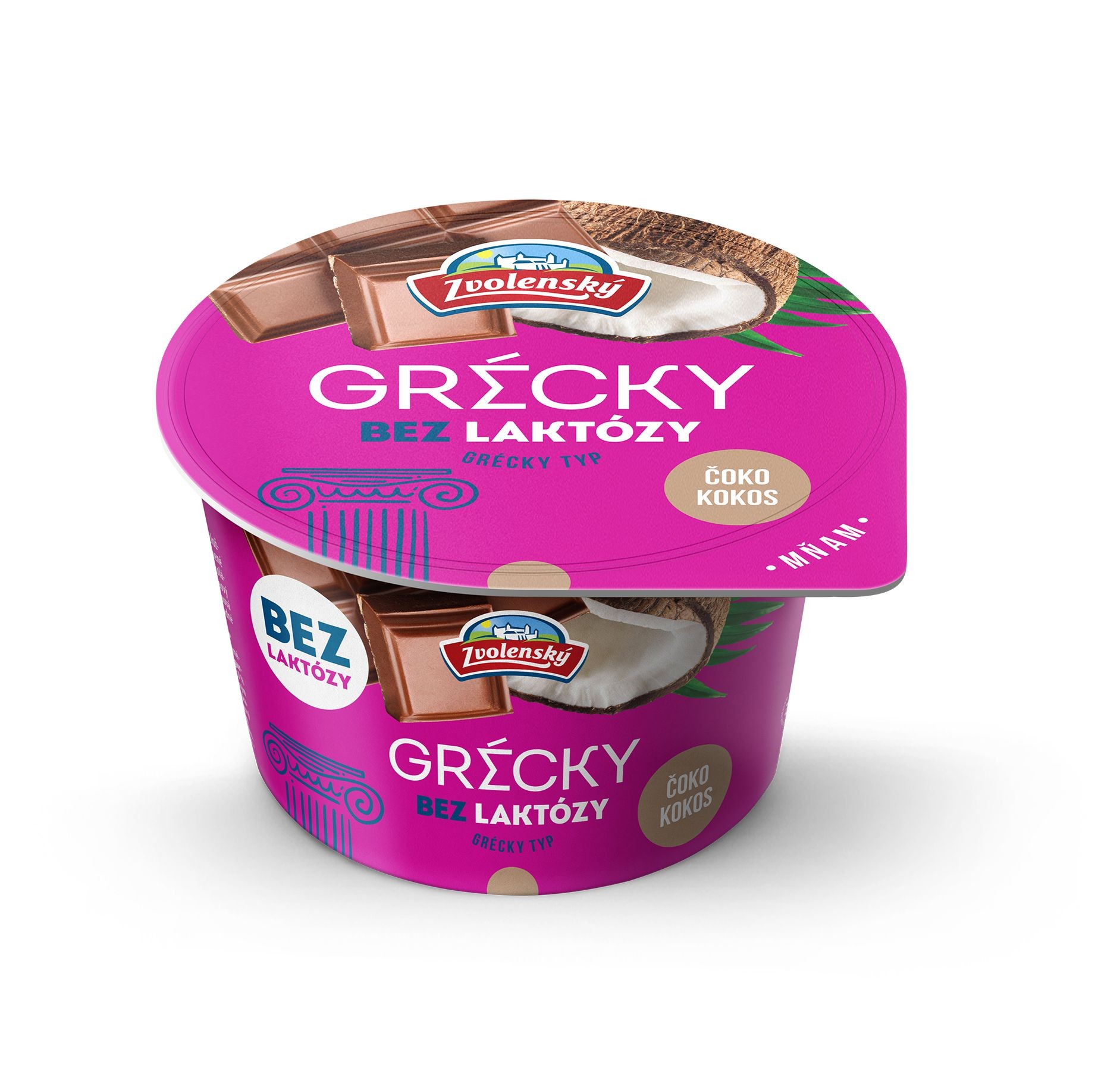 Mléčné a chlazené - Zvolenský Jogurt řeckého typu bezlaktózový čoko - kokos 125g