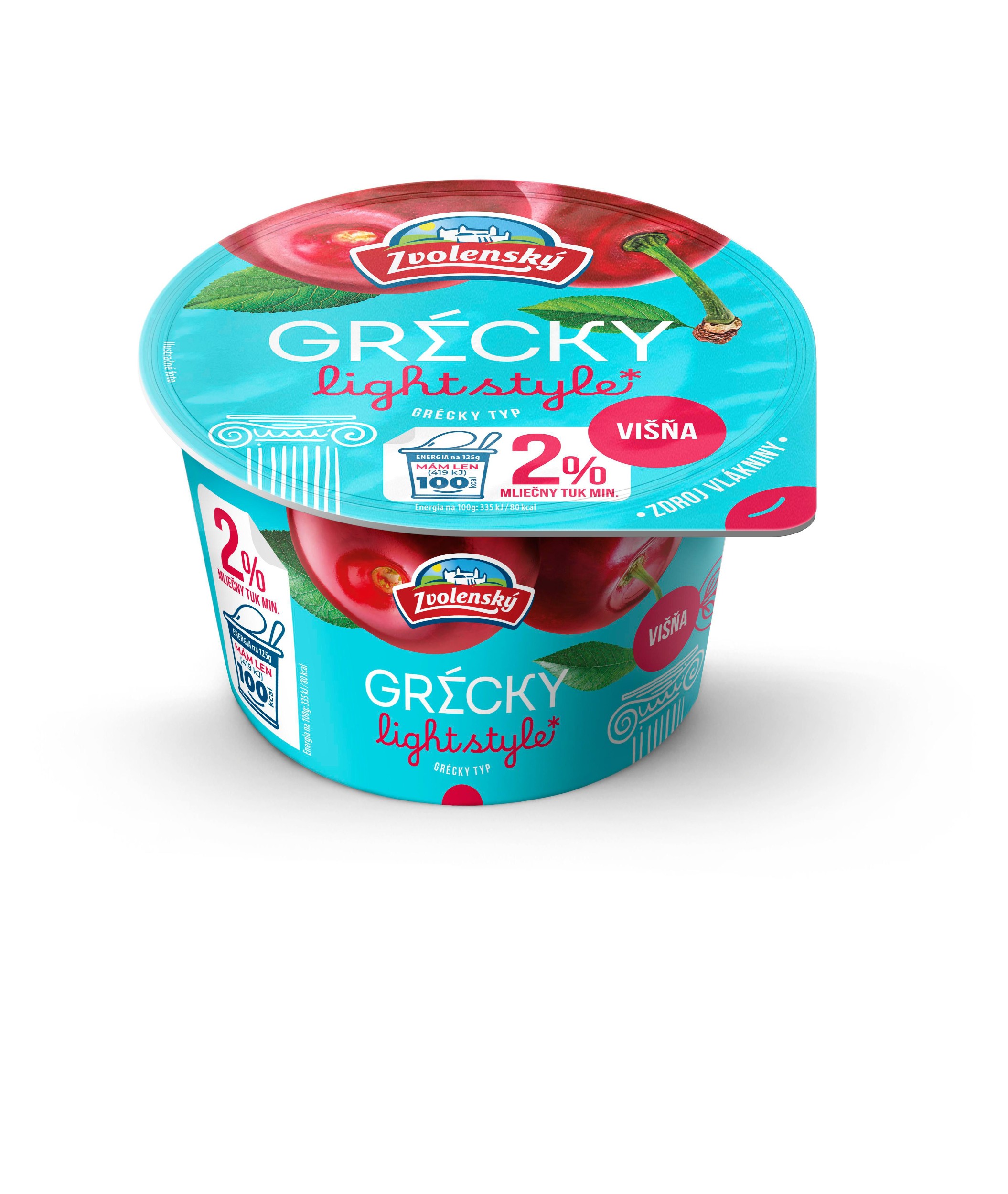 Zvolensky Řecký jogurt 2% višeň 125g-0