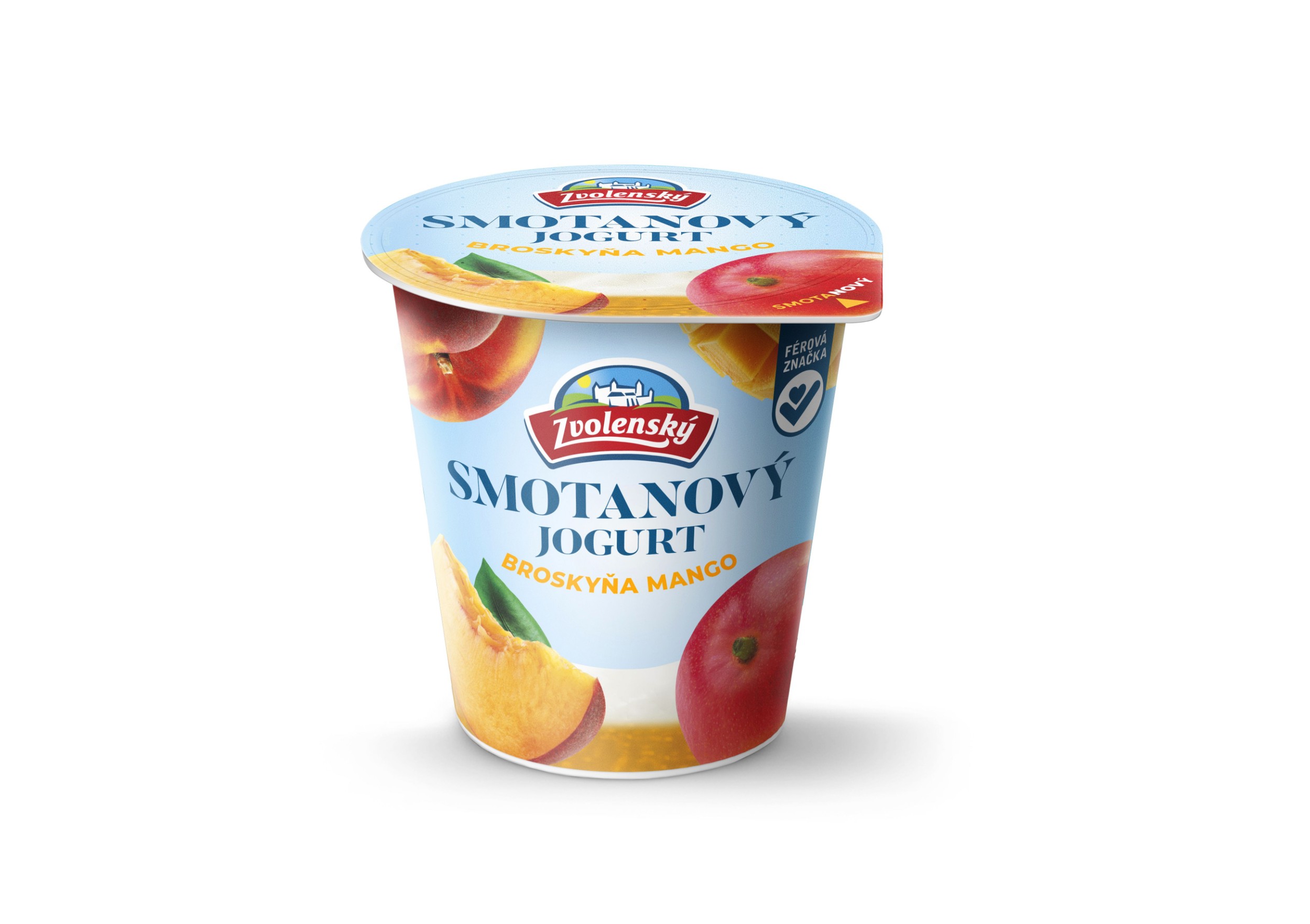 Mléčné a chlazené - Zvolenský smetanový jogurt 145g broskev-mango