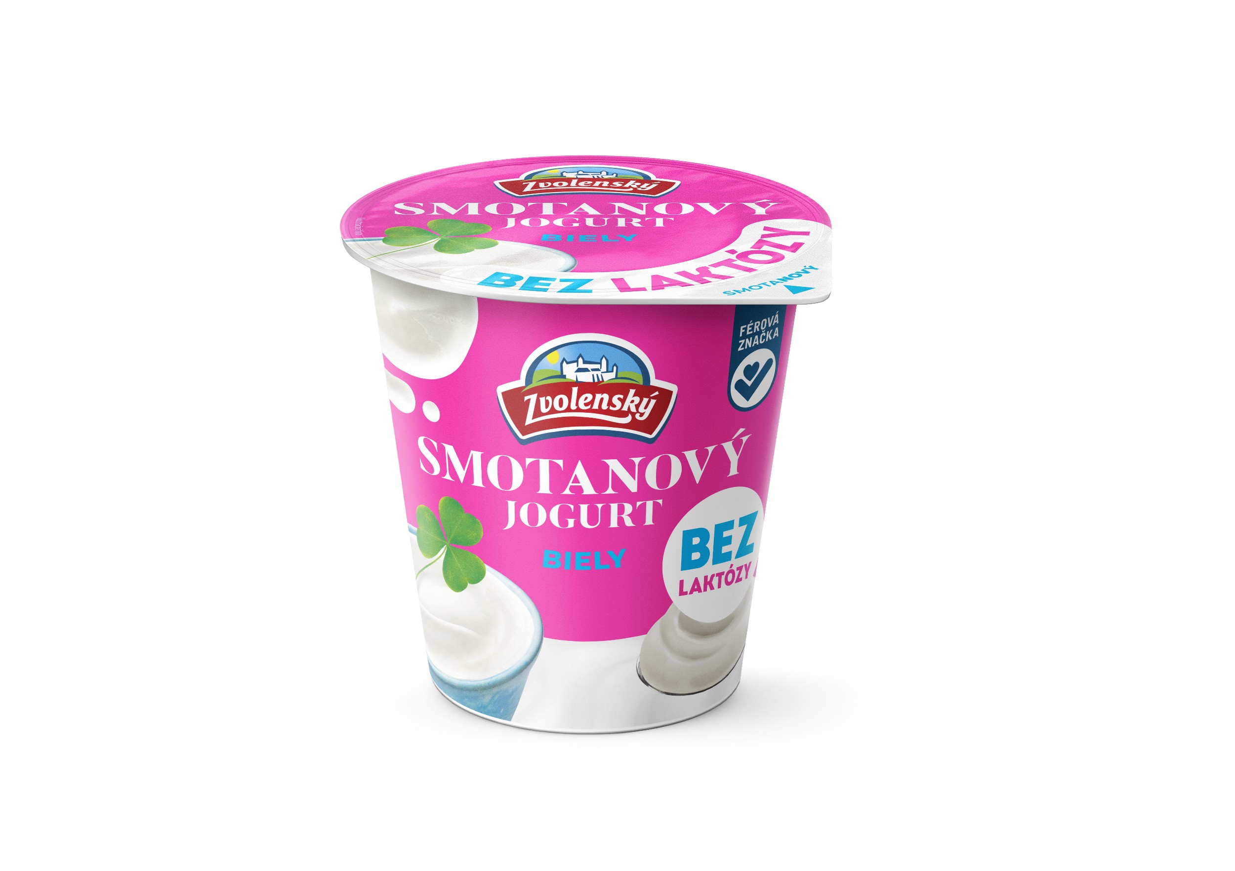 Zdravý svět - Zvolenský smetanový jogurt bez laktózy bílý 145g