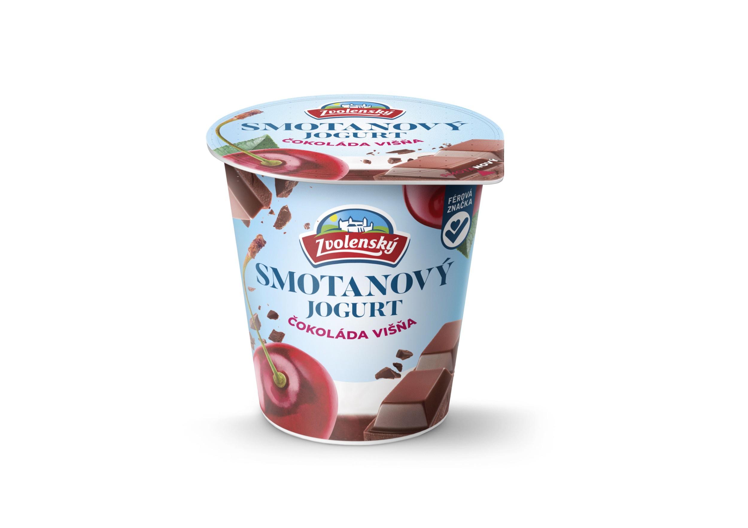Mléčné a chlazené - Zvolenský smetanový jogurt čokoláda-višeň 145g